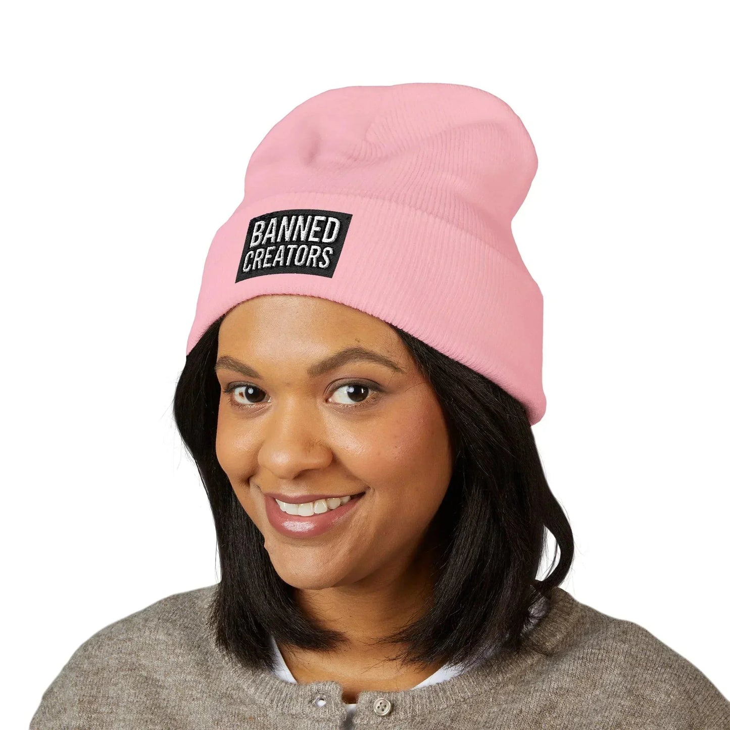 Banned Creators' Embroidery, Warm Beanie Hat , Streetwear Accessory - Manhattan Viral - Manhattan Viral