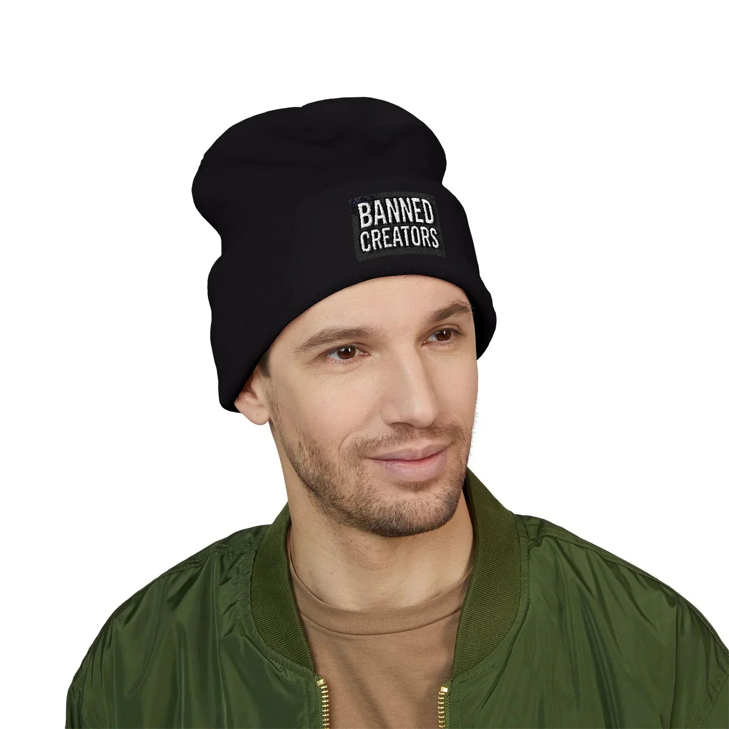 Banned Creators' Embroidery, Warm Beanie Hat , Streetwear Accessory - Manhattan Viral - Manhattan Viral