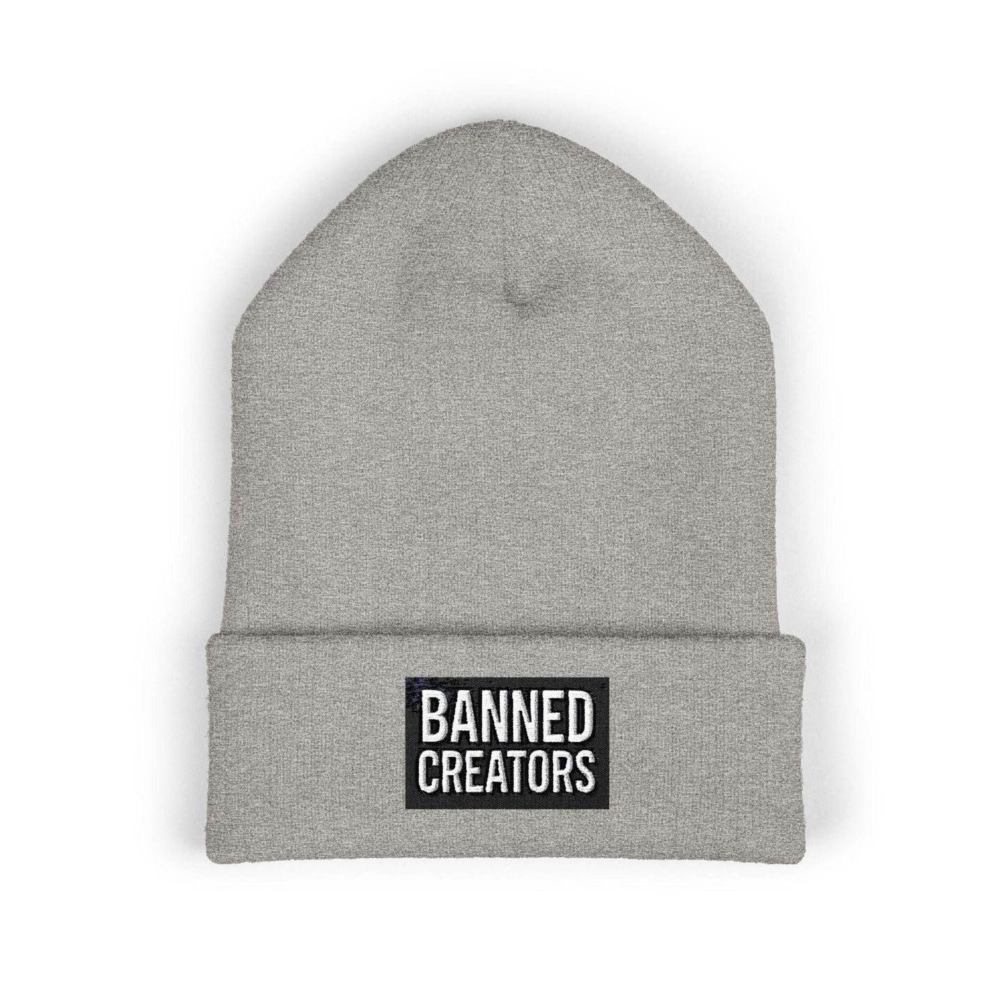 Banned Creators' Embroidery, Warm Beanie Hat , Streetwear Accessory - Manhattan Viral - Manhattan Viral