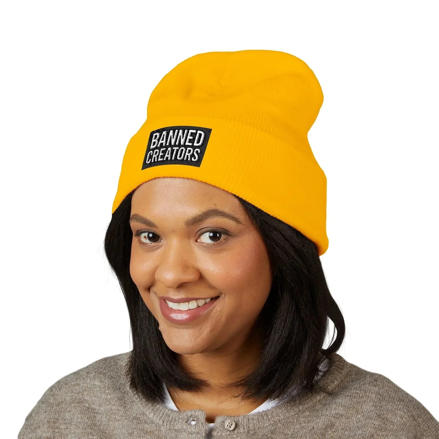 Banned Creators' Embroidery, Warm Beanie Hat , Streetwear Accessory - Manhattan Viral - Manhattan Viral