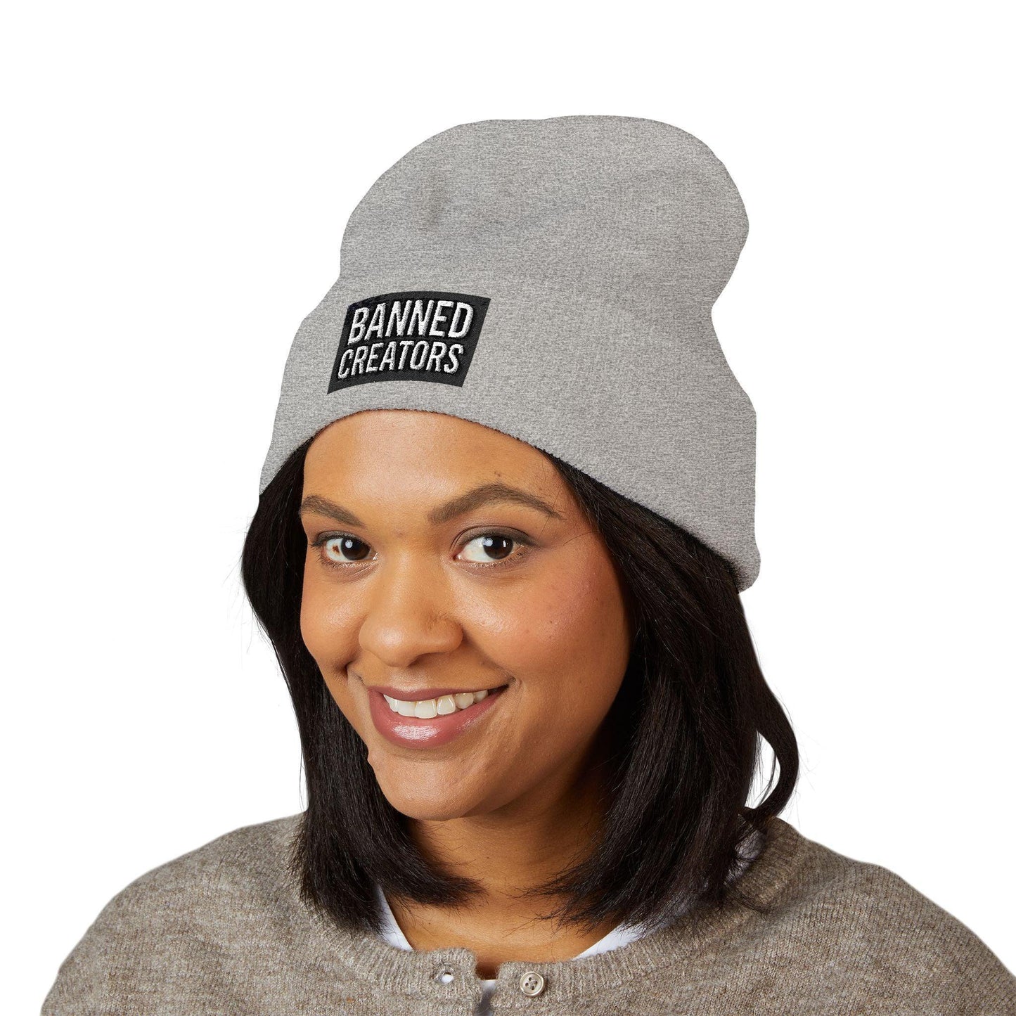 Banned Creators' Embroidery, Warm Beanie Hat , Streetwear Accessory - Manhattan Viral - Manhattan Viral