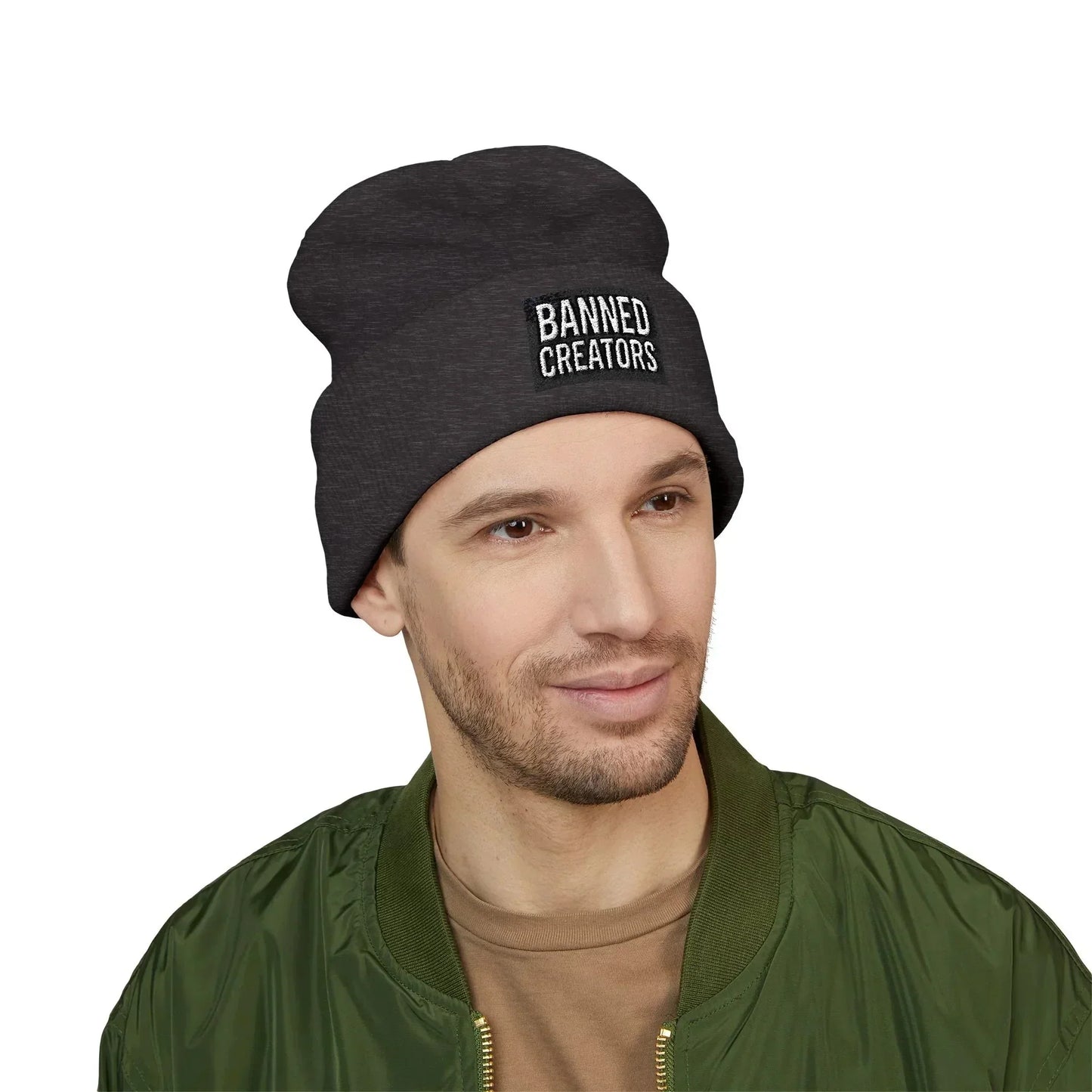 Banned Creators' Embroidery, Warm Beanie Hat , Streetwear Accessory - Manhattan Viral - Manhattan Viral