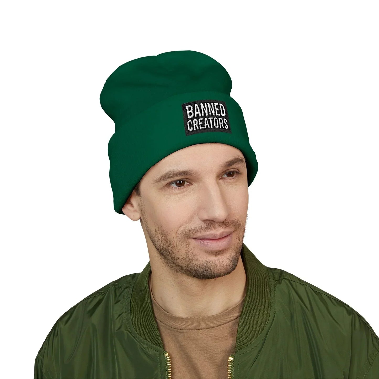 Banned Creators' Embroidery, Warm Beanie Hat , Streetwear Accessory - Manhattan Viral - Manhattan Viral