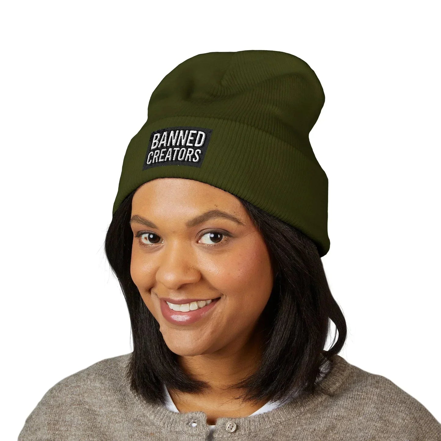 Banned Creators' Embroidery, Warm Beanie Hat , Streetwear Accessory - Manhattan Viral - Manhattan Viral