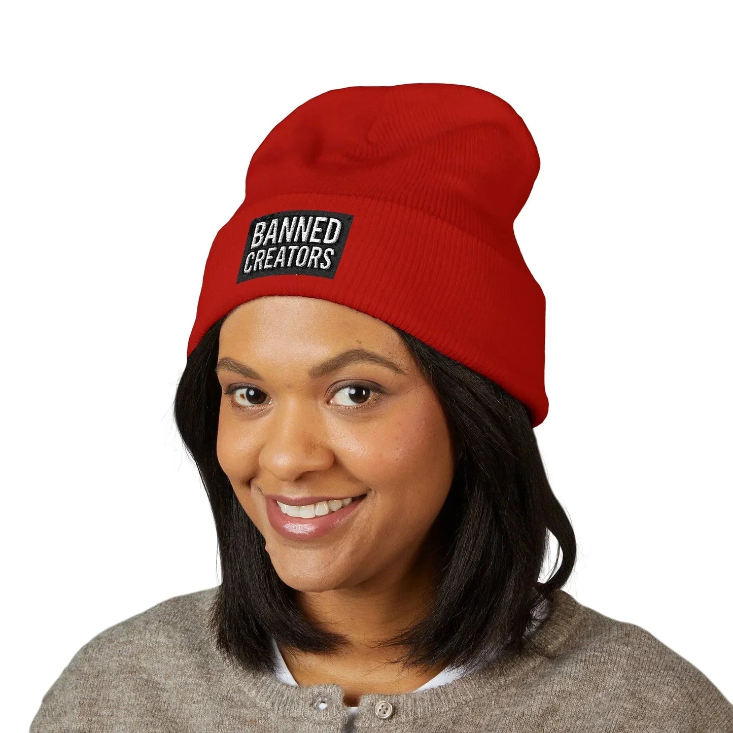 Banned Creators' Embroidery, Warm Beanie Hat , Streetwear Accessory - Manhattan Viral - Manhattan Viral