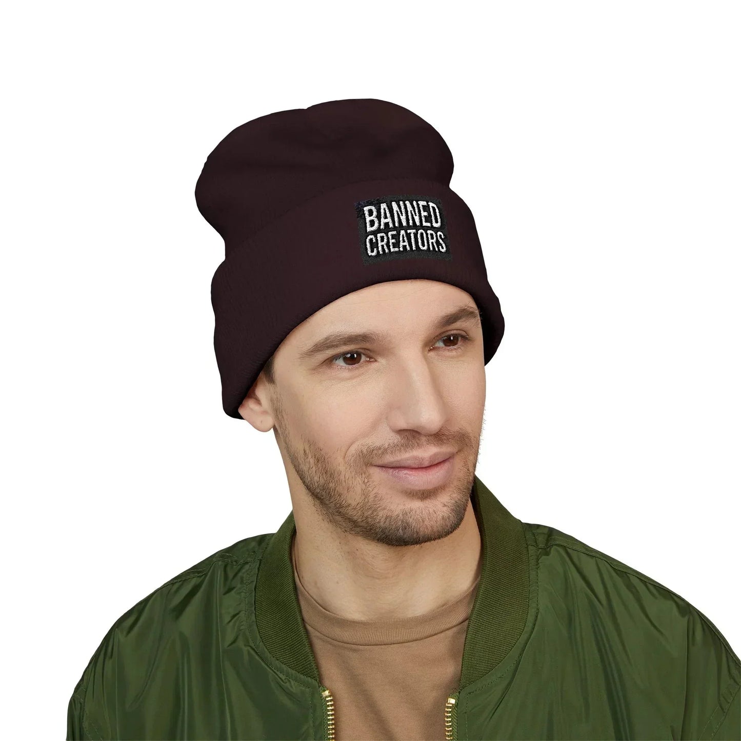 Banned Creators' Embroidery, Warm Beanie Hat , Streetwear Accessory - Manhattan Viral - Manhattan Viral