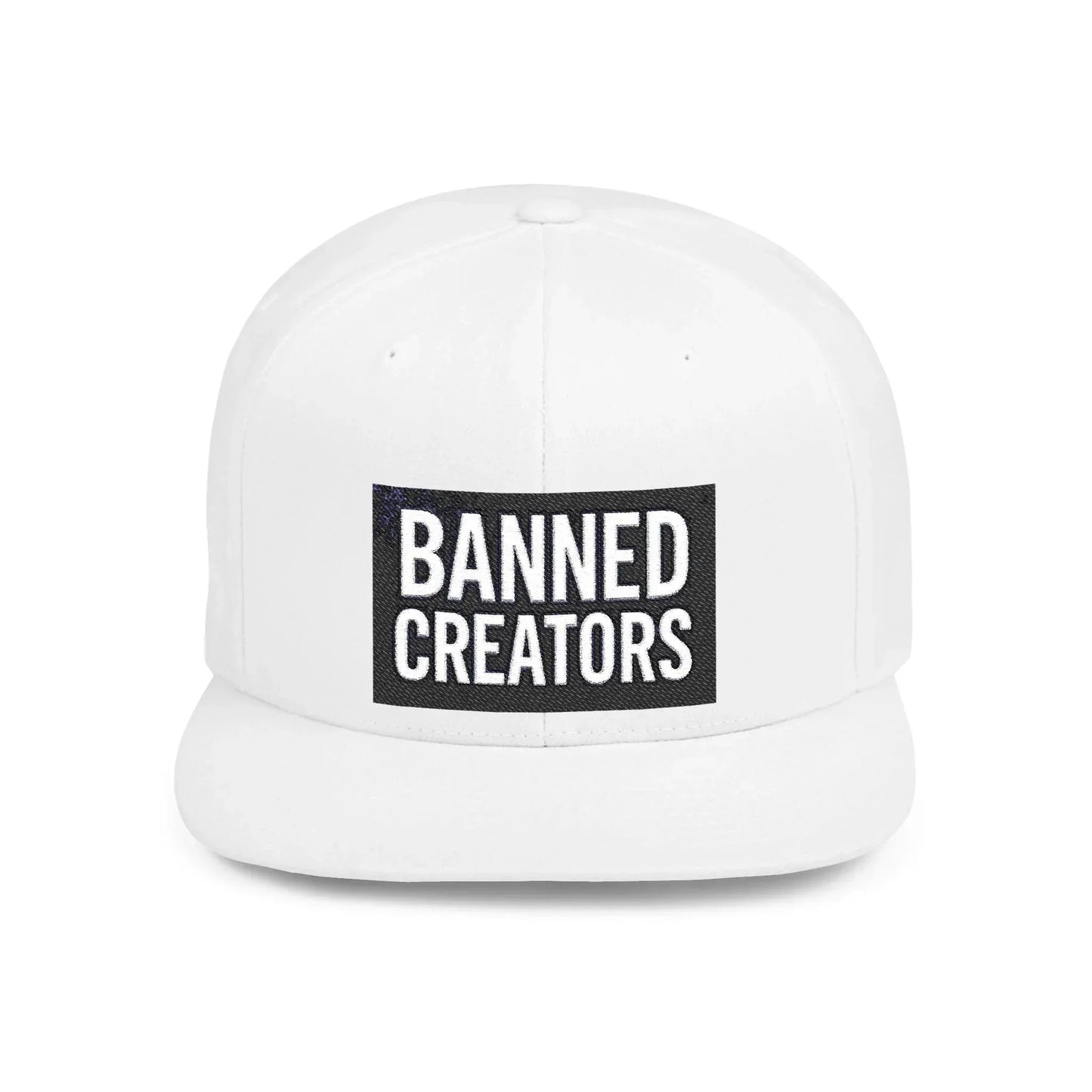 Banned Creators Snapback Cap | Trendy Flat Bill Hat for Creative Minds, Gift for Artists, Streetwear Accessory, Cool Summer Hat - Manhattan Viral - Manhattan Viral