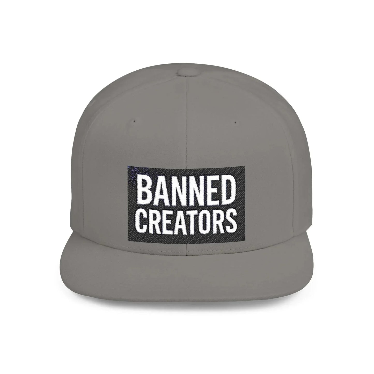 Banned Creators Snapback Cap | Trendy Flat Bill Hat for Creative Minds, Gift for Artists, Streetwear Accessory, Cool Summer Hat - Manhattan Viral - Manhattan Viral