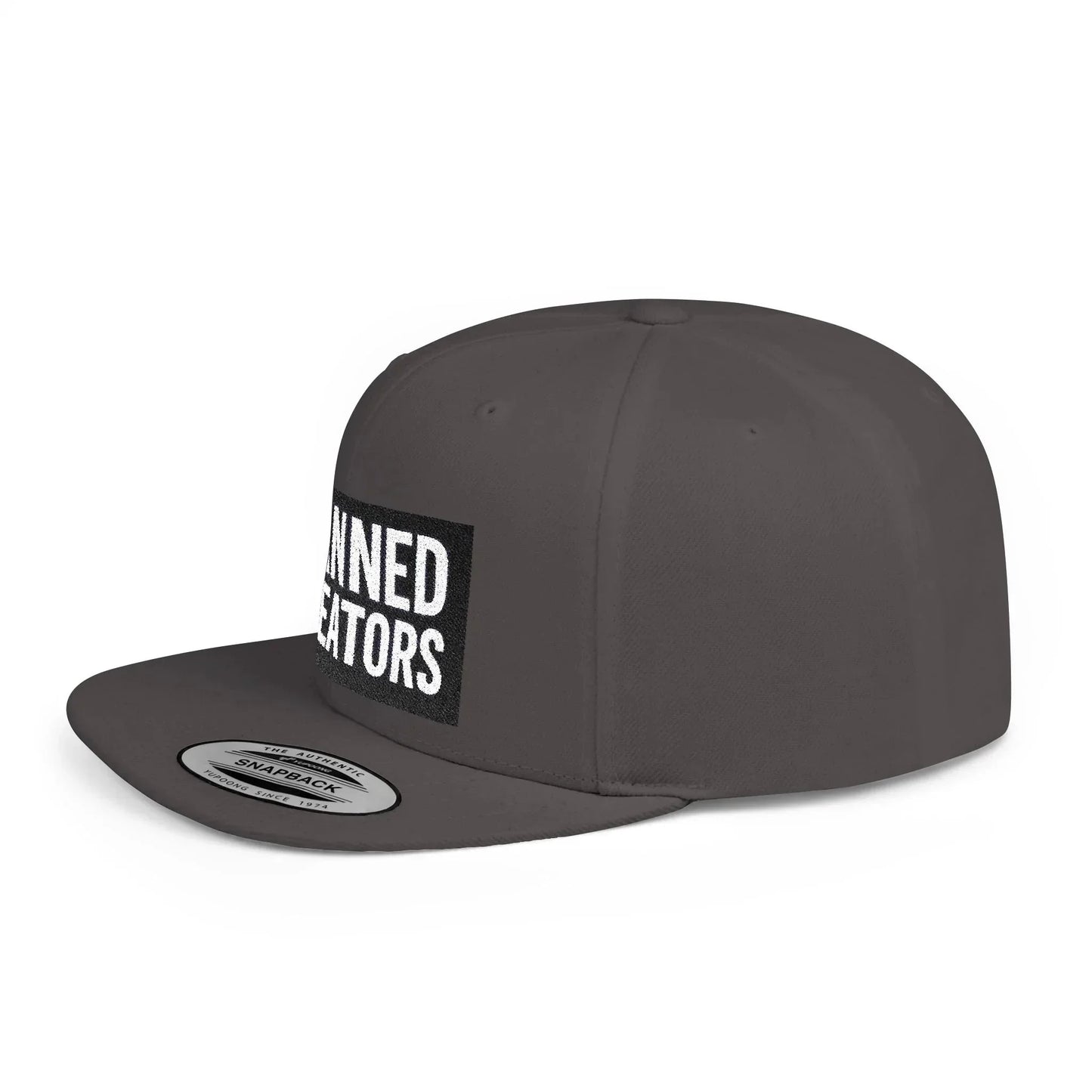 Banned Creators Snapback Cap | Trendy Flat Bill Hat for Creative Minds, Gift for Artists, Streetwear Accessory, Cool Summer Hat - Manhattan Viral - Manhattan Viral