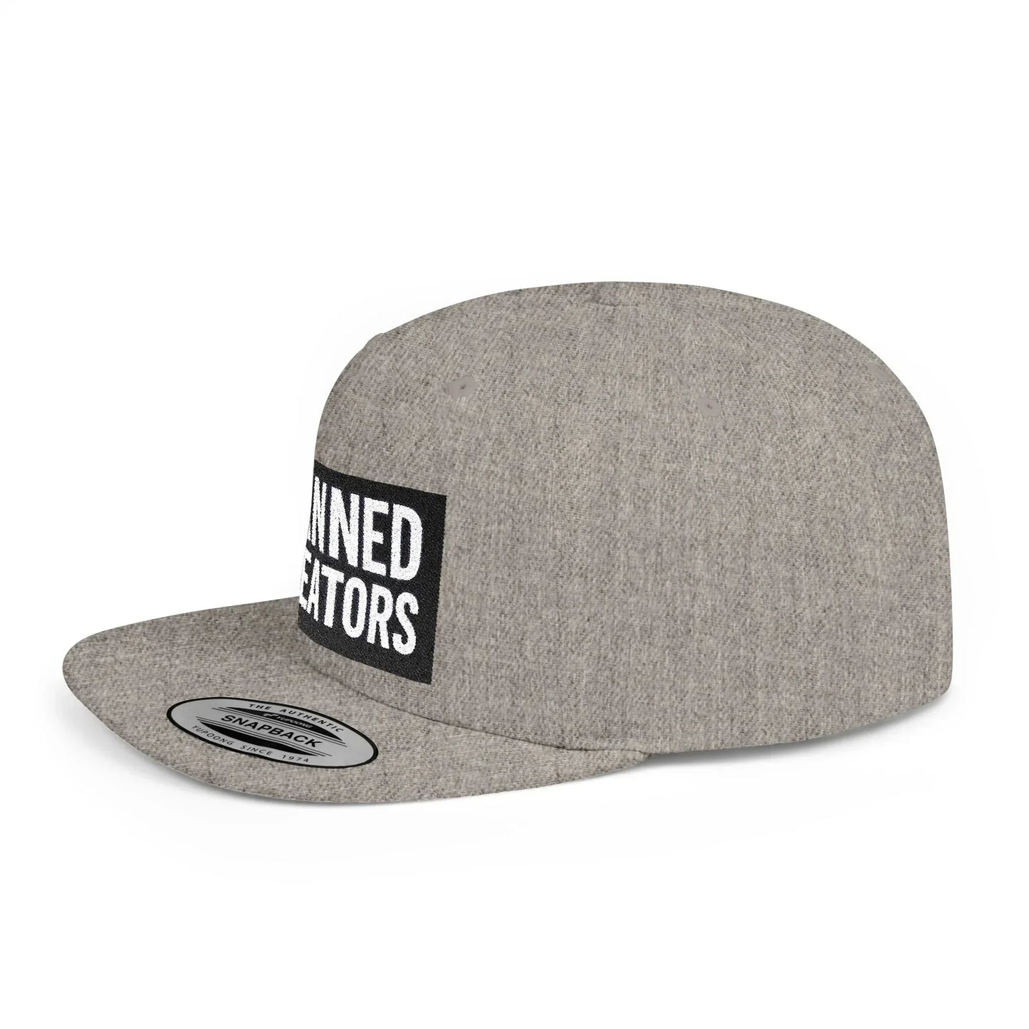 Banned Creators Snapback Cap | Trendy Flat Bill Hat for Creative Minds, Gift for Artists, Streetwear Accessory, Cool Summer Hat - Manhattan Viral - Manhattan Viral