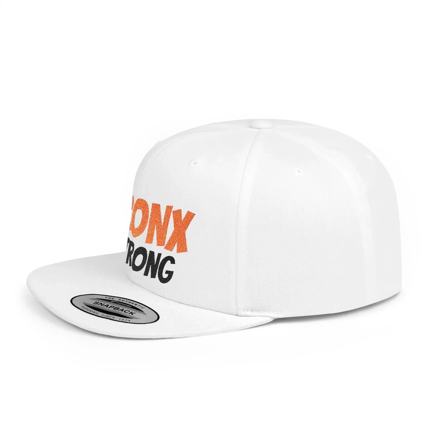 Bronx Strong Flat Bill Snapback Hat | Urban Fashion Cap for City Lovers, Streetwear, Gift for New Yorkers, Summer Accessory, Trendy Hat - Manhattan Viral
