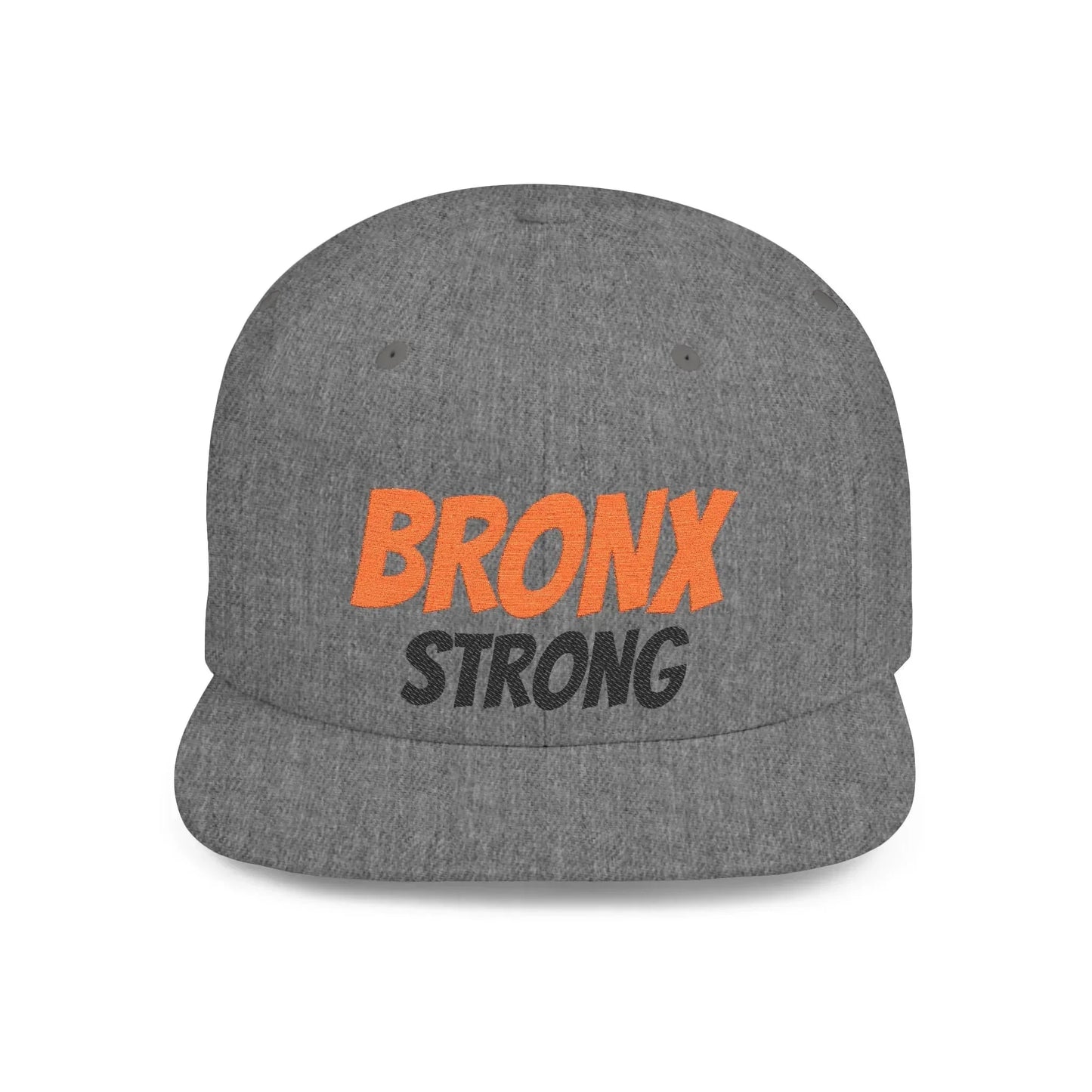 Bronx Strong Flat Bill Snapback Hat | Urban Fashion Cap for City Lovers, Streetwear, Gift for New Yorkers, Summer Accessory, Trendy Hat - Manhattan Viral