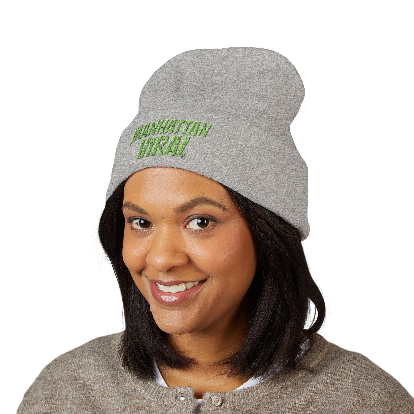 Inwood Local Embroidered Beanie, Warm Winter Hat, Stylish Cuffed Beanie, Trendy Headwear, Casual Accessories, Gifts for Him/Her - Manhattan Viral