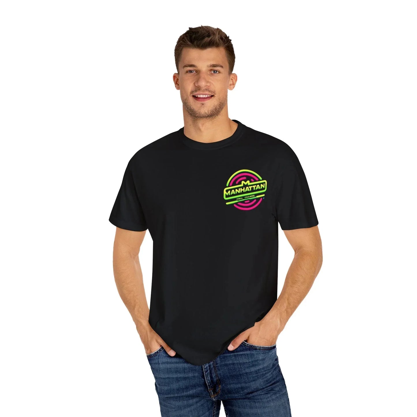 Neon Lights NYC Street Style Tee - Urban Rebellion Manhattan Viral - Manhattan Viral
