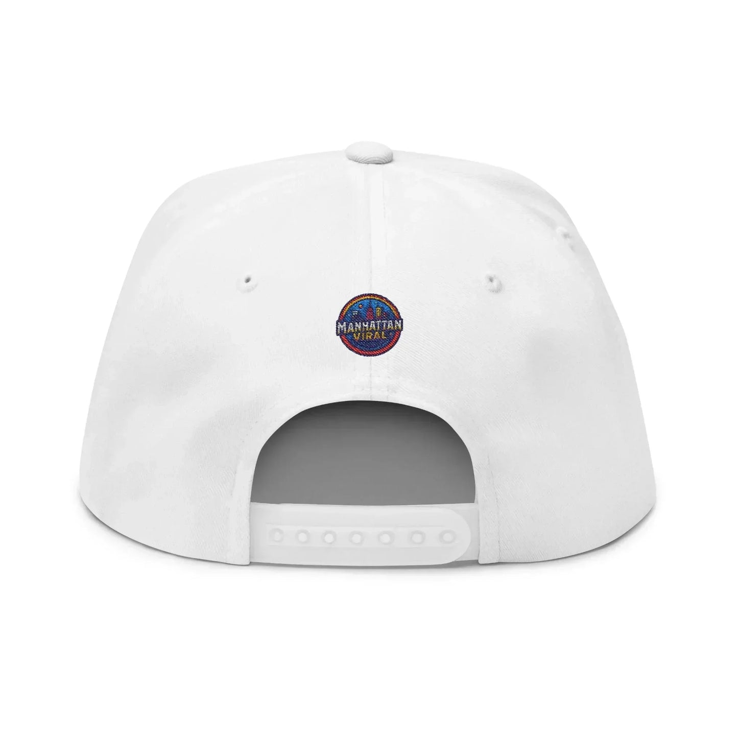 Uptown Hit Embroidered Flat Bill Cap, Trendy Hat, Gift for Him/Her, Summer Accessory, Customizable Cap - Manhattan Viral