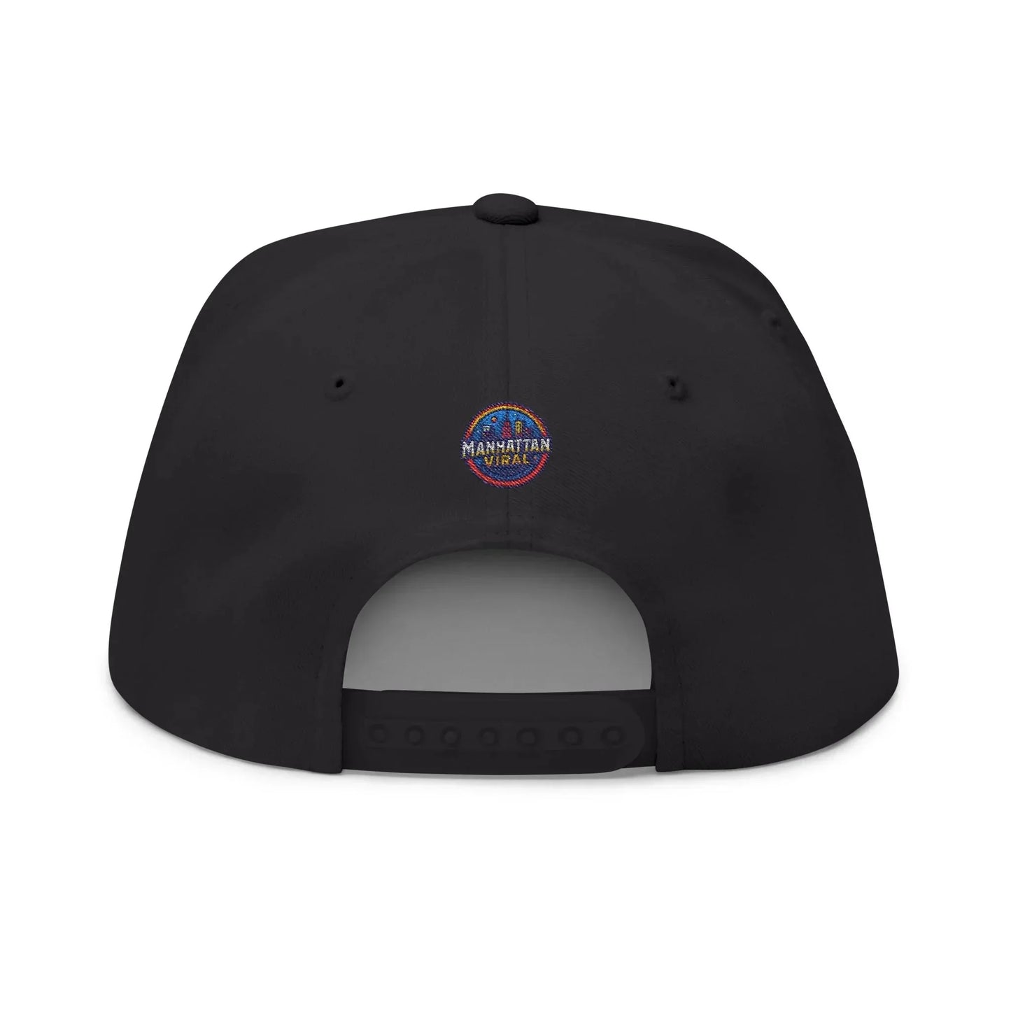 Uptown Hit Embroidered Flat Bill Cap, Trendy Hat, Gift for Him/Her, Summer Accessory, Customizable Cap - Manhattan Viral