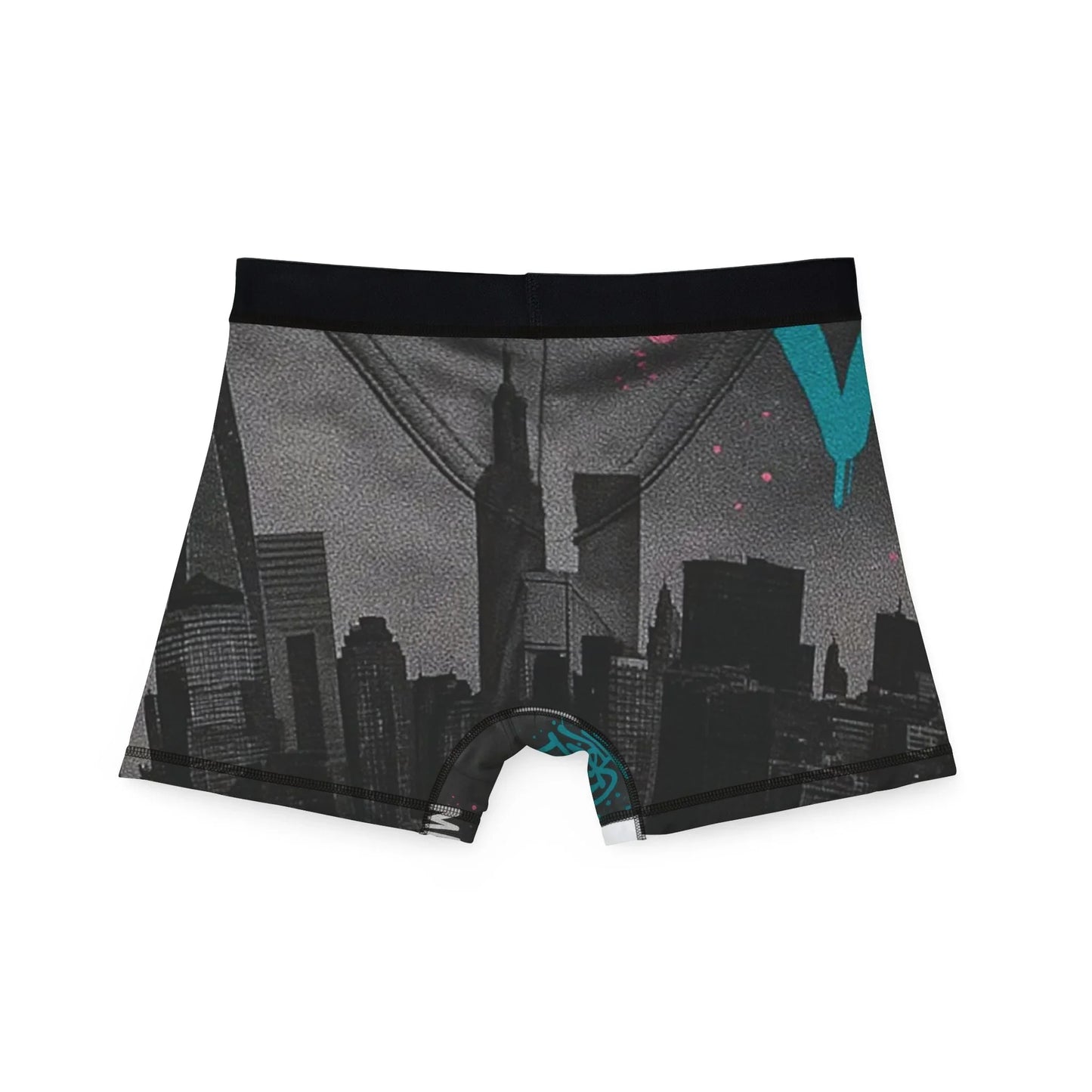 Viral Graffiti Boxers, Manhattan Viral Men's Underwear, Stylish Boxers, Unique Men's Gifts, Trendy Loungewear, Funky Print Boxer Briefs - Manhattan Viral