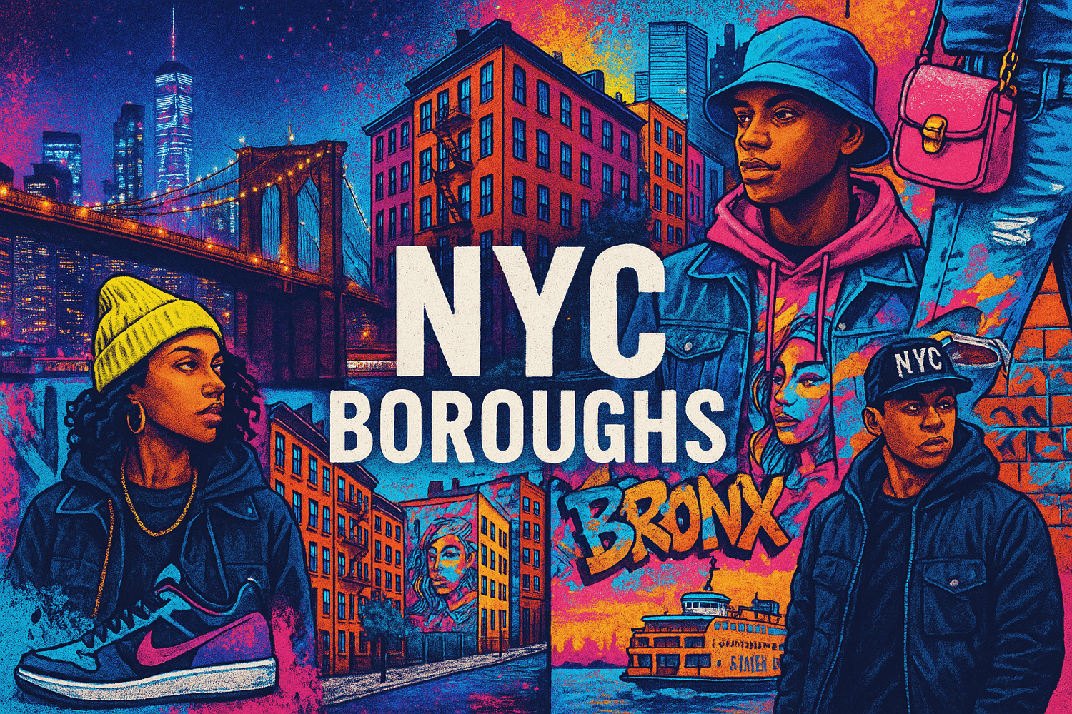 NYC Borough Collection - Authentic Street Culture from All Five Boroughs - Manhattan Viral
