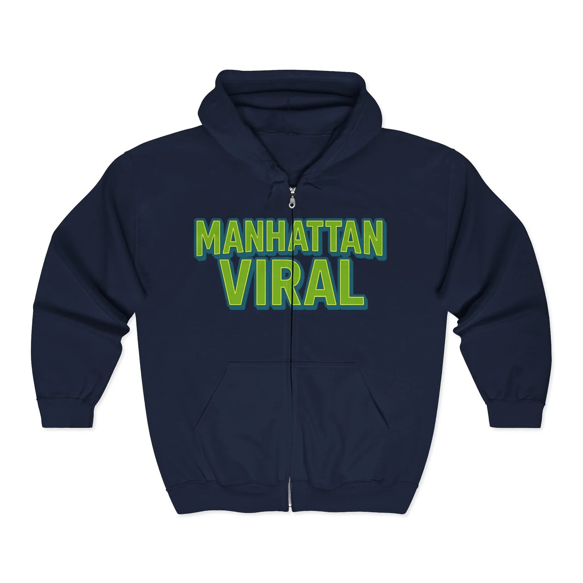 Get Green Zip Hoodie - NYC Streetwear - Get Green Zip Hoodie - NYC Streetwear - Dark Heather - M
