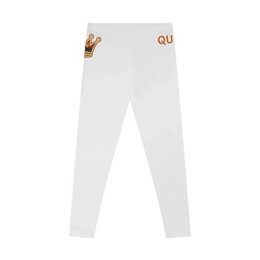 Queen Crown Stretchy Leggings - Comfortable Yoga Pants for Queens, Fitness Apparel, Casual Wear, Gift for Her, Trendy Leggings - Manhattan Viral