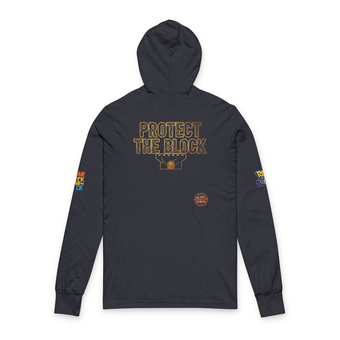 Viral Shield Of Honor Hooded Long Sleeve Tee for Everyday Adventures, Personalized Gift, Family Gatherings, NYC streetwear