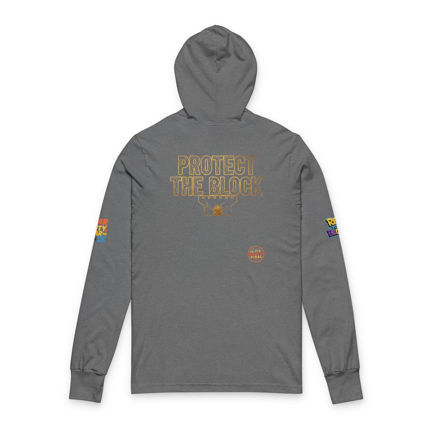 Viral Shield Of Honor Hooded Long Sleeve Tee for Everyday Adventures, Personalized Gift, Family Gatherings, NYC streetwear