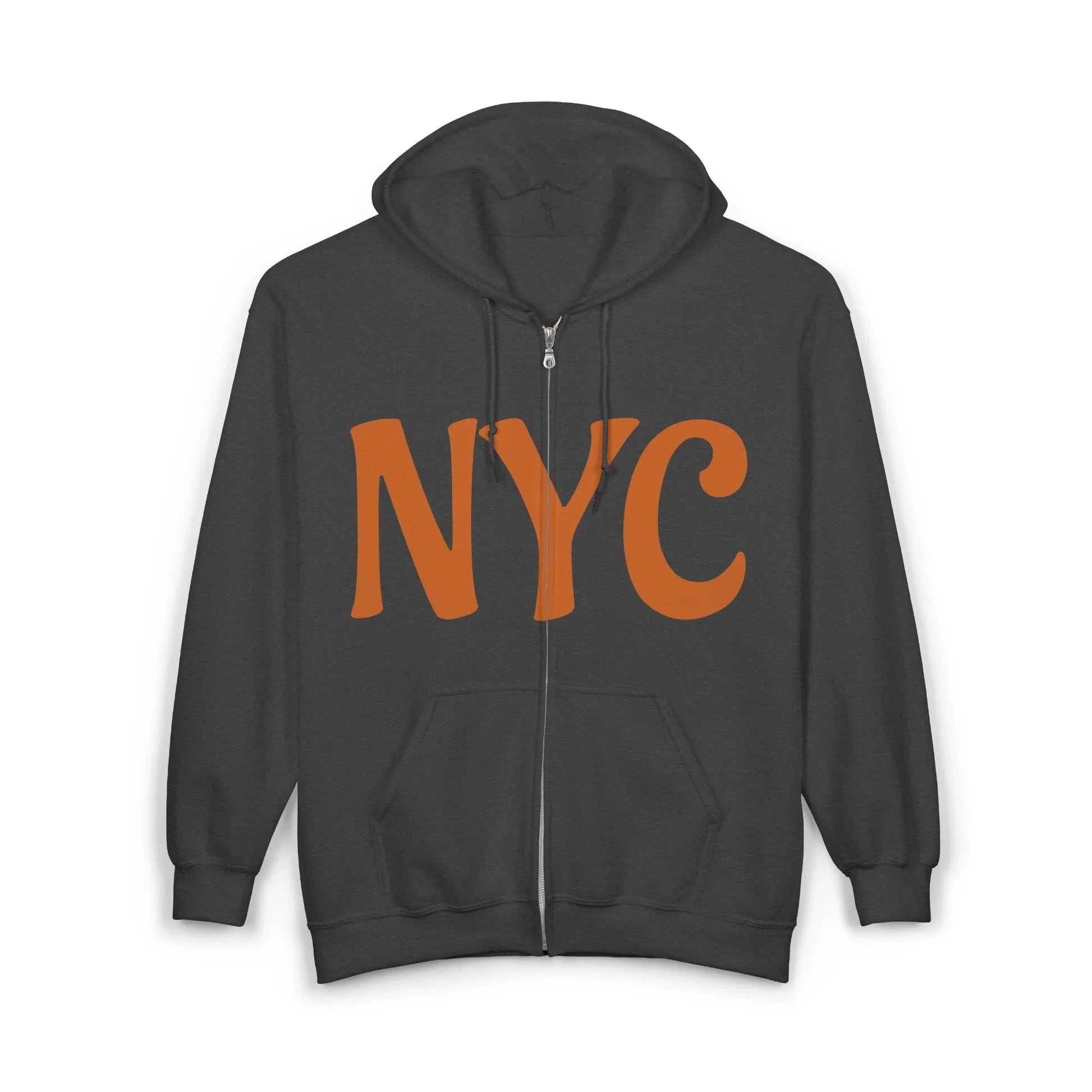 NYC Wear the City Heavy Blend™ Full Zip Hooded Sweatshirt, Cozy Urban Zip-Up, Gifts for City Lovers, Perfect for Casual Outings, Travel Essentials - Manhattan Viral