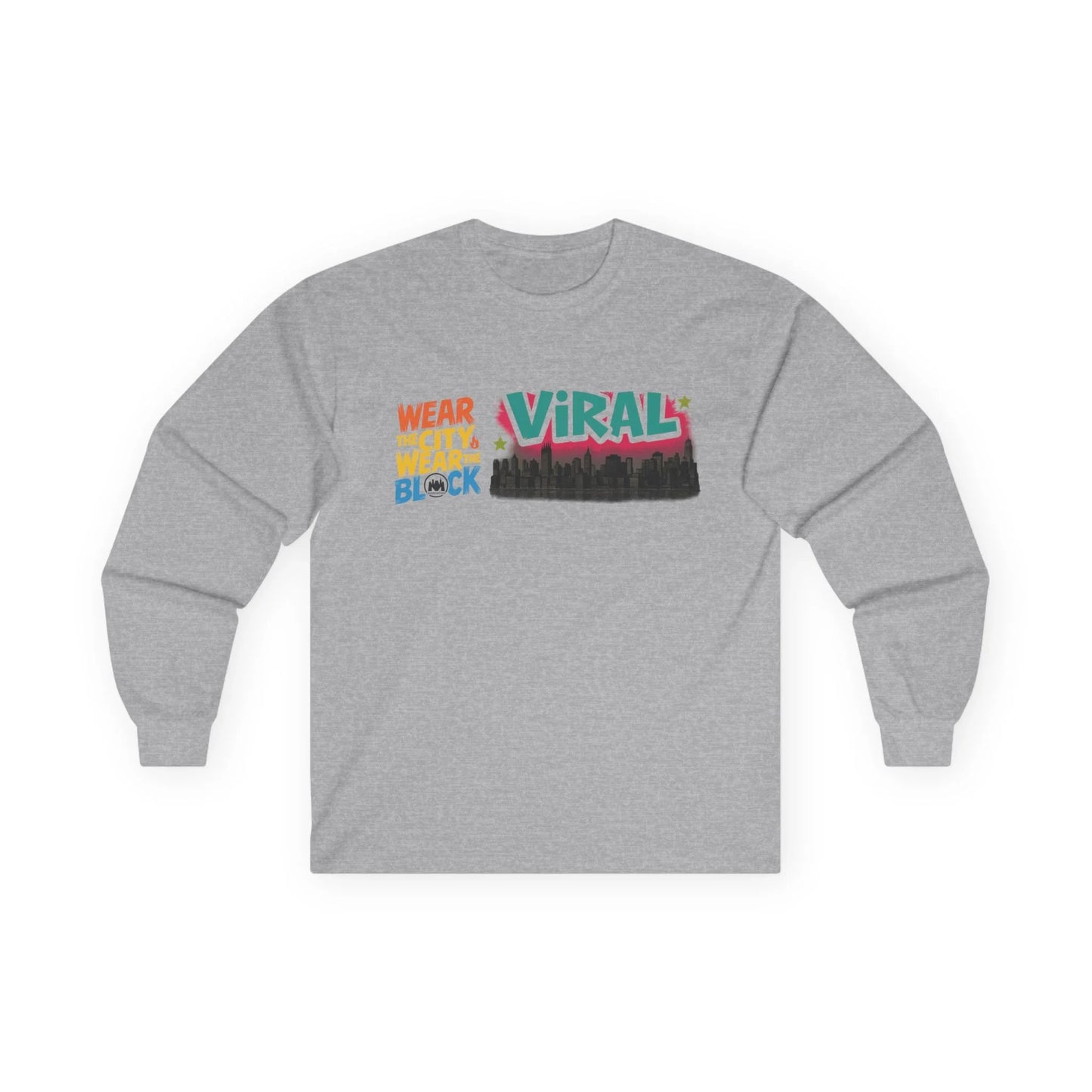 L.E.S Viral Statement Long Sleeve Tee, Casual Wear, Unisex Fashion, Gift for Trendsetters, Stylish Tee for Events, Urban Outfit - Manhattan Viral