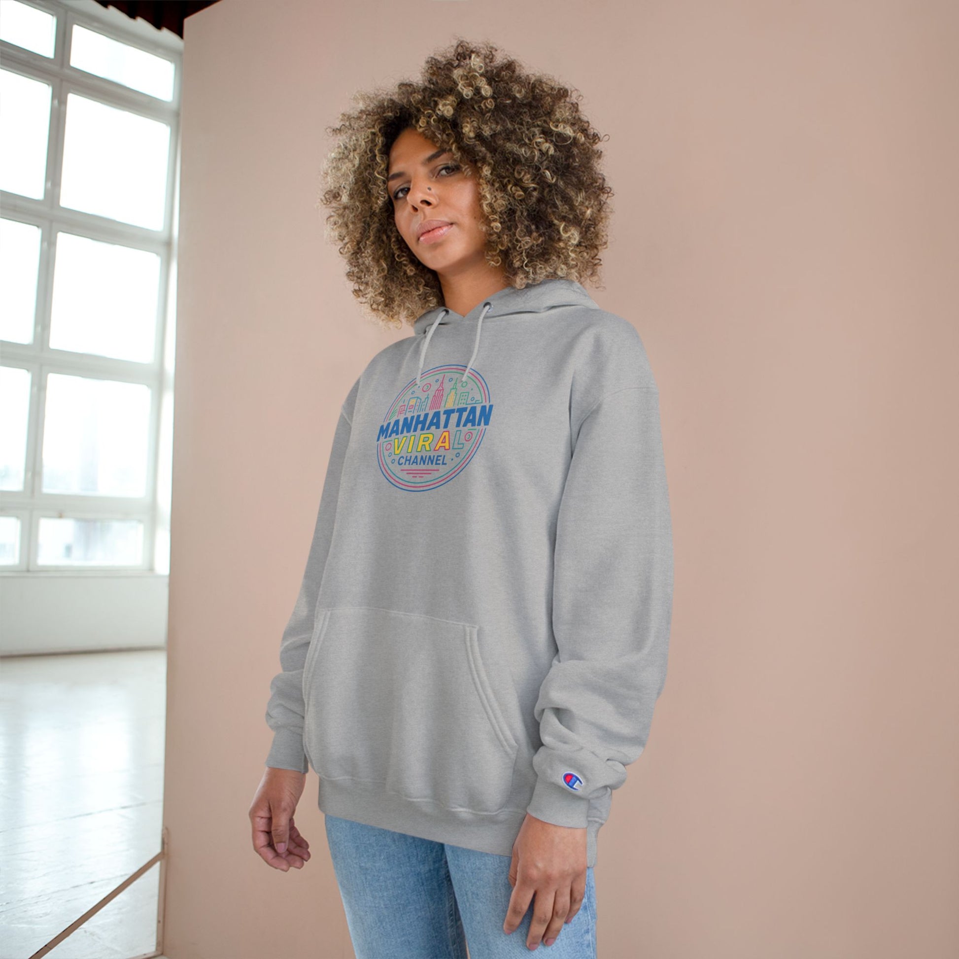 Washington Heights Champion Hoodie - Washington Heights Wear Da Block Champion Hoodie - Urban Streetwear, Comfortable Hoodie, Party Outfit, Gift for Trendsetters, Graphic Pullover - Manhattan Viral