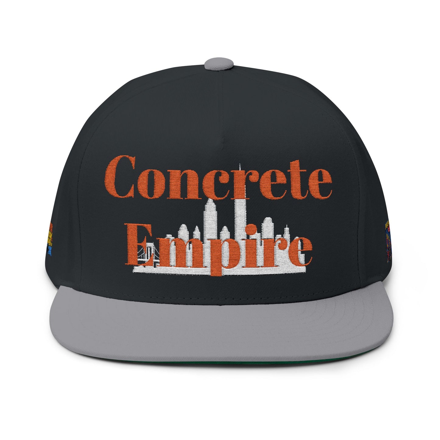 Concrete Life Flat Bill Cap - Stylish Embroidered Hat,