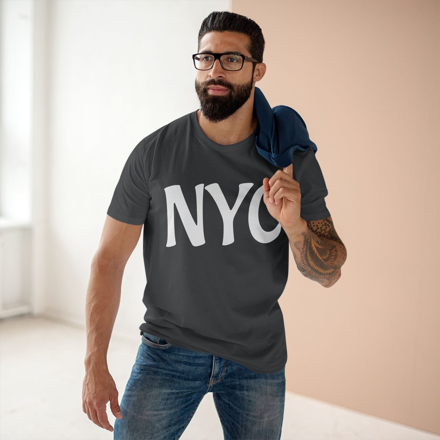NYC Warrior Crest Graphic Tee for Urban Streetwear, Casual Wear for City Explorers, Perfect Gift for Travelers, Everyday Fashion Essentials, New York