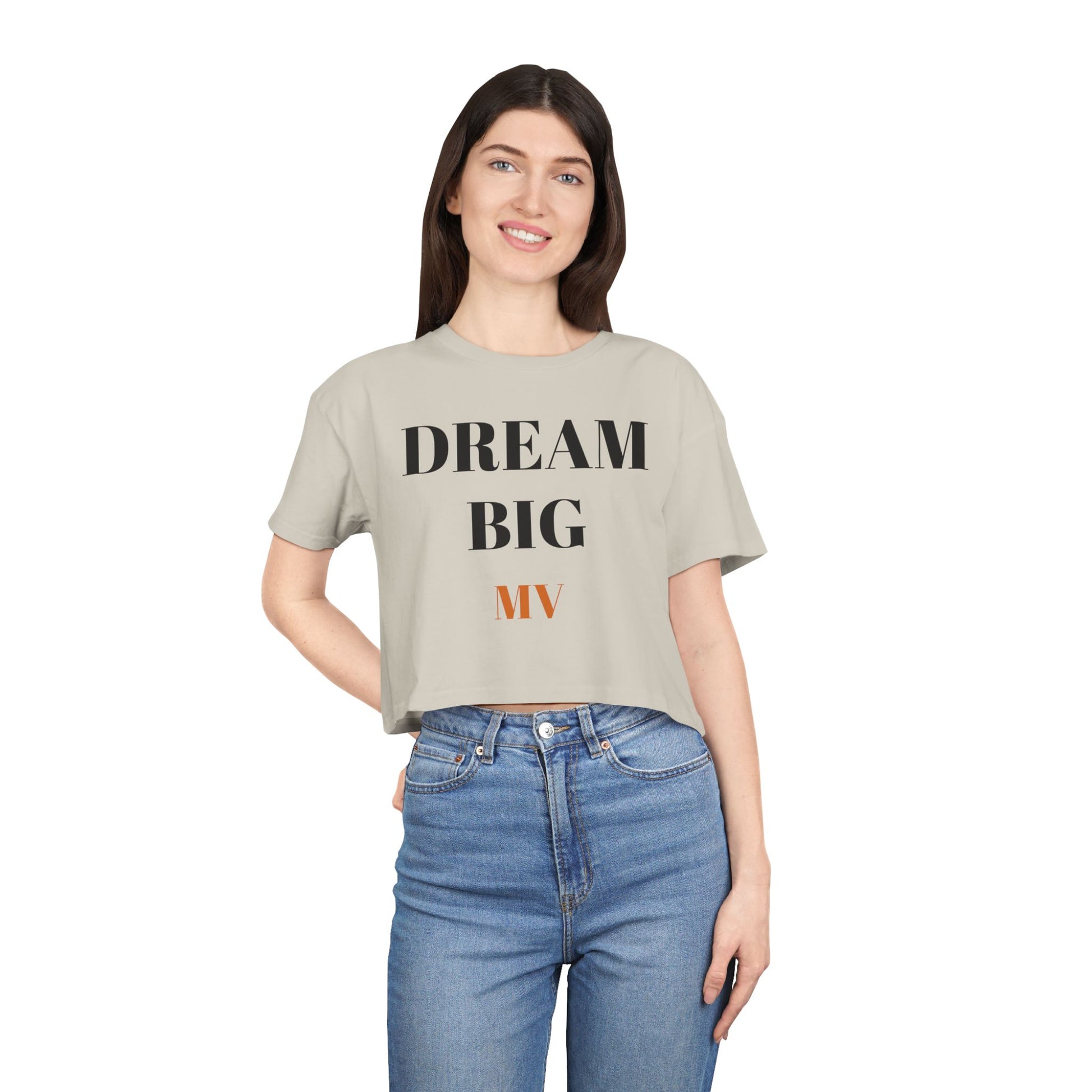 Dream Big Manhattan Women's Crop Tee - Dream Big Manhattan Women's Crop Tee
