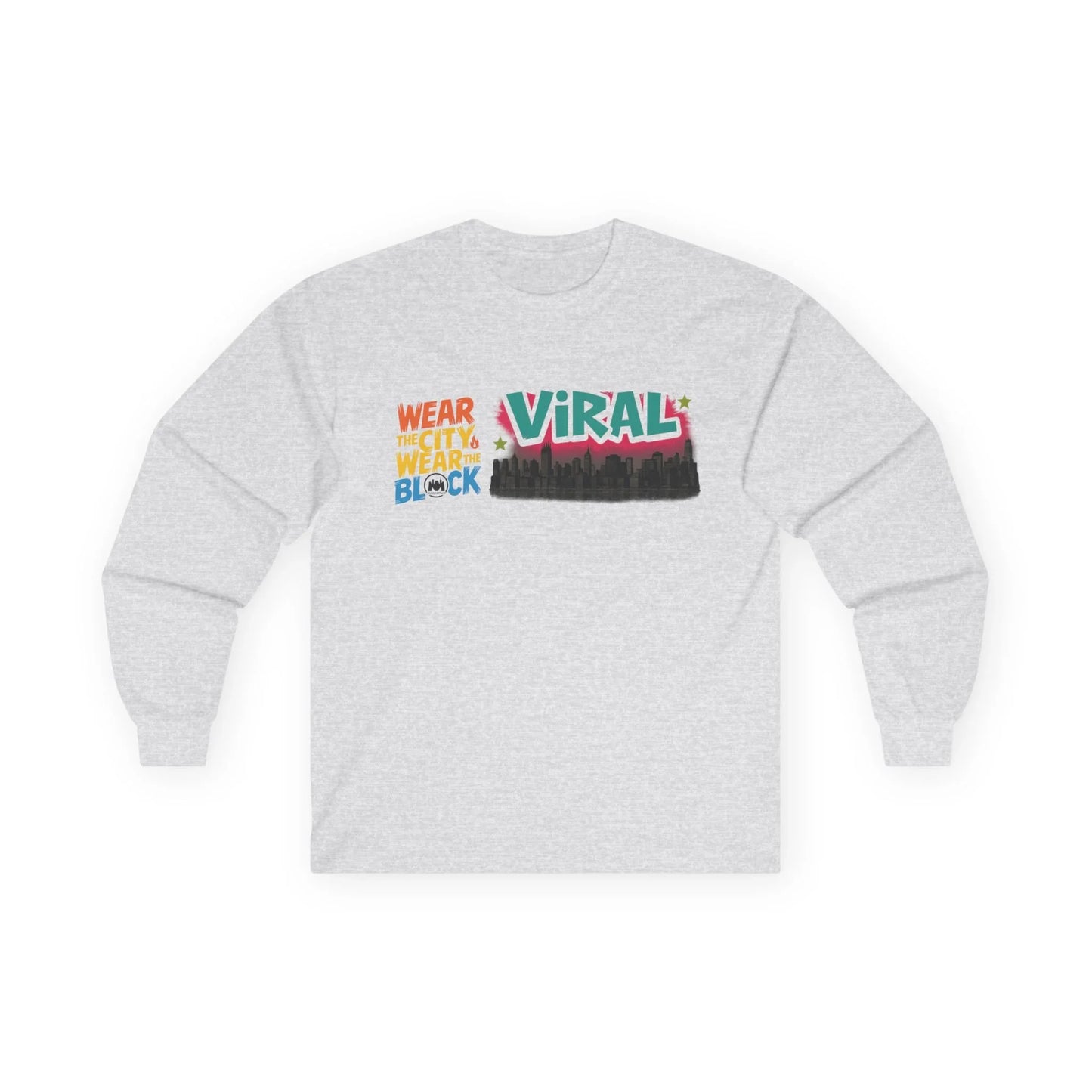 L.E.S Viral Statement Long Sleeve Tee, Casual Wear, Unisex Fashion, Gift for Trendsetters, Stylish Tee for Events, Urban Outfit - Manhattan Viral