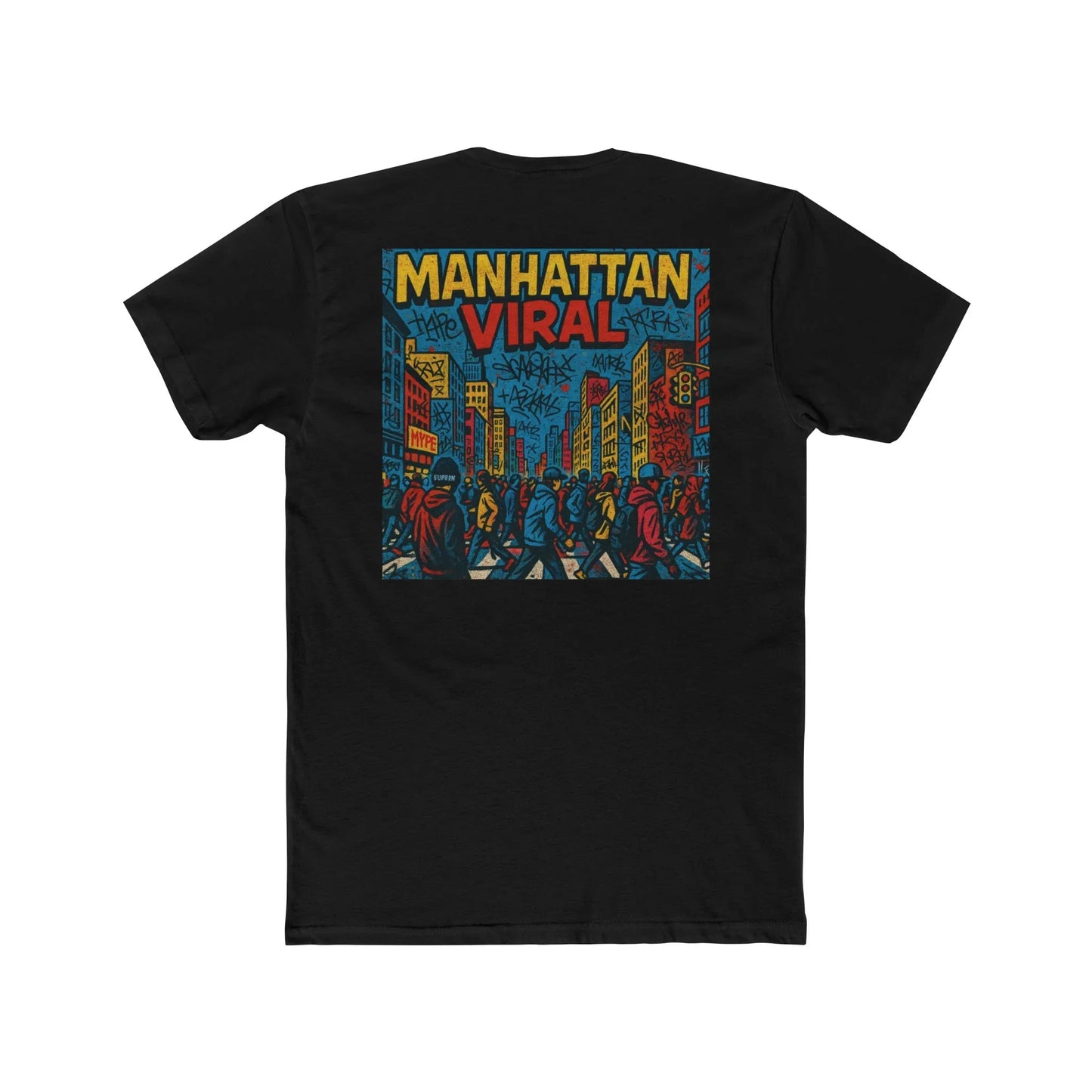 Midtown Hustle Graphic Tee - Cotton Crew Shirt, Trendy Fashion Top, New York Inspired Apparel, Perfect Gift for NYC Lovers, [...] - Manhattan Viral