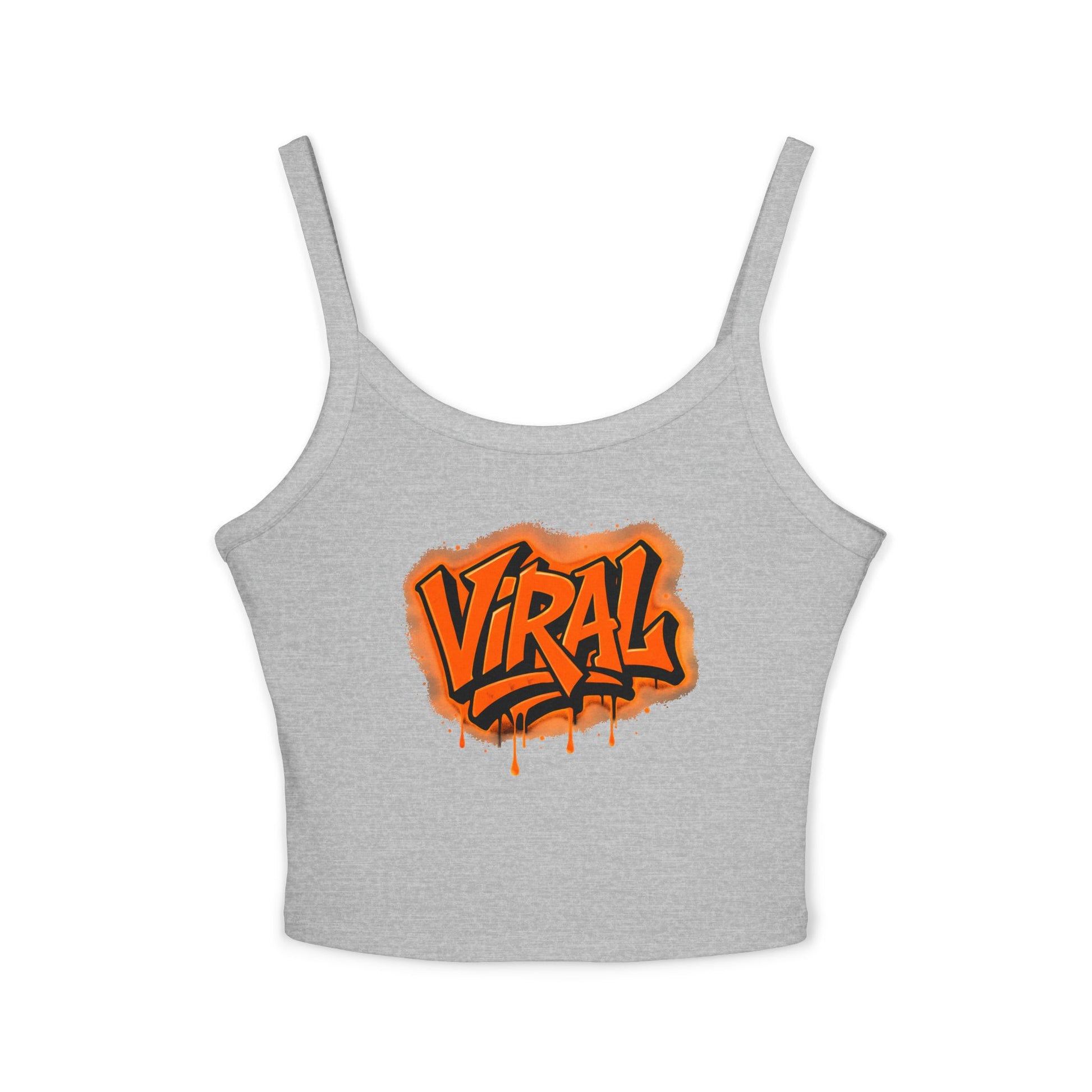 Viral Graffiti Village Drop Women's Spaghetti Strap Tank Top, Summer Top, Streetwear Style, Festival Outfit, Graphic Tee, Casual Wear - Viral Graffiti Village Drop Women's Spaghetti Strap Tank Top, Summer Top, Streetwear Style, Festival Outfit, Graphic Tee, Casual Wear
