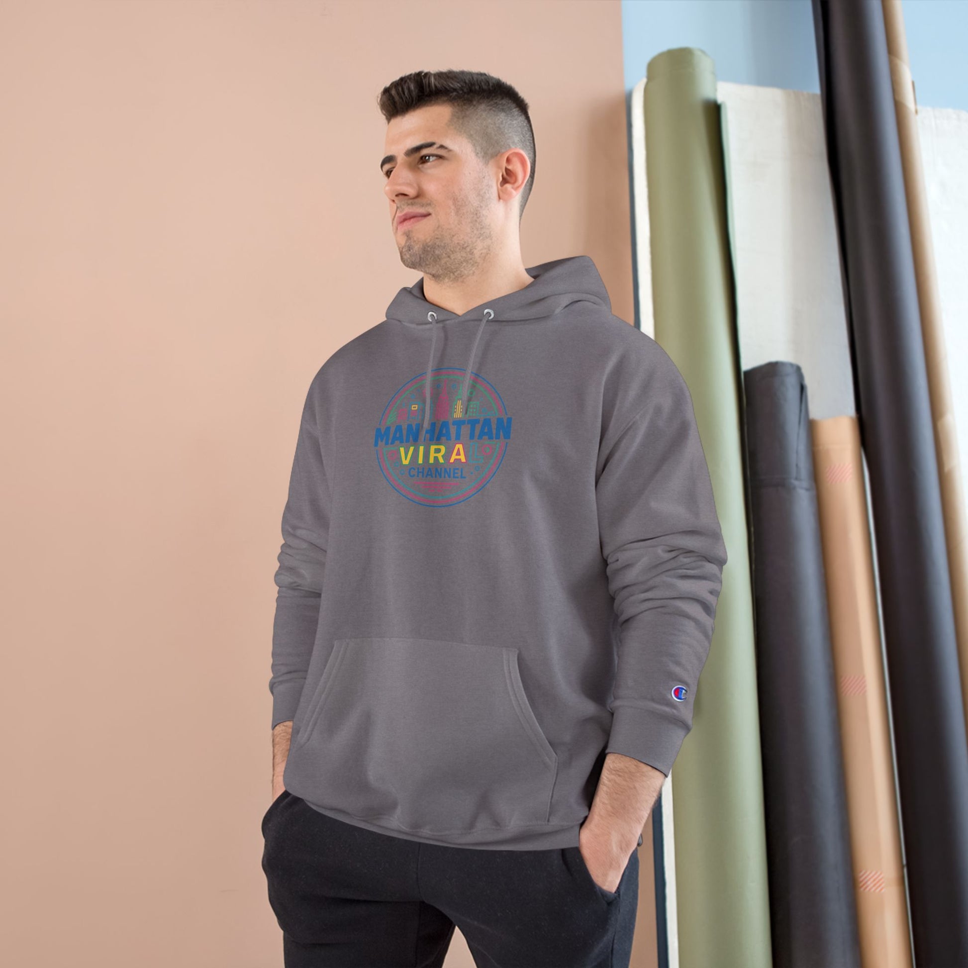 Washington Heights Champion Hoodie - Washington Heights Wear Da Block Champion Hoodie - Urban Streetwear, Comfortable Hoodie, Party Outfit, Gift for Trendsetters, Graphic Pullover - Manhattan Viral