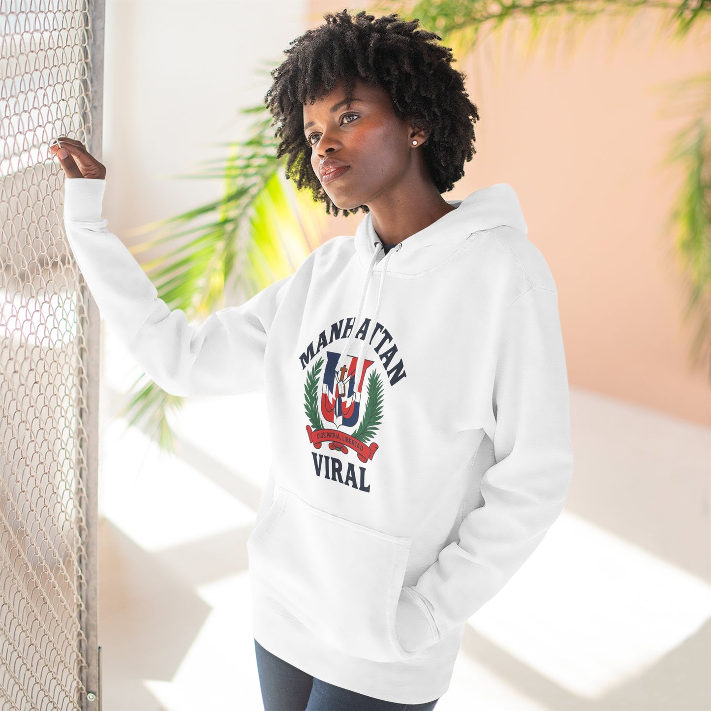 Dominican Viral  Fleece Hoodie - Urban Style, Cozy Sweatshirt, Casual Wear, Street Fashion, Gift for Her/Him, Unique Graphic Hoody New Arrival