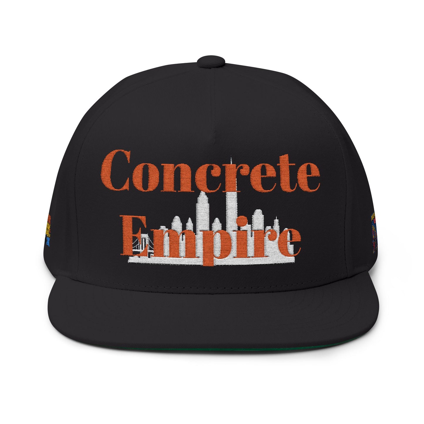 Concrete Life Flat Bill Cap - Stylish Embroidered Hat,