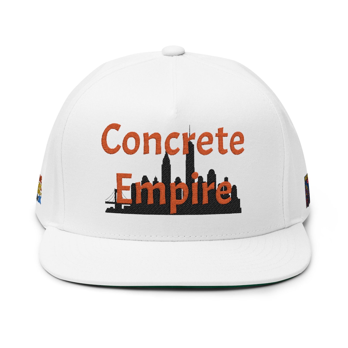 Concrete Empire Flat Bill Cap | Concrete Empire Embroidered Snapback