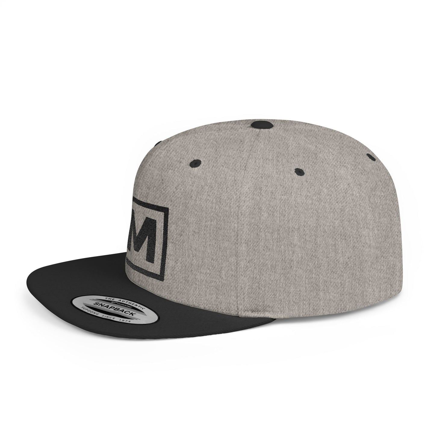 MV Medallion Viral Flat Bill Snapback Cap, Trendy Baseball Hat for Casual Outings, Gift for Dads, Graduations, Streetwear - Manhattan Viral