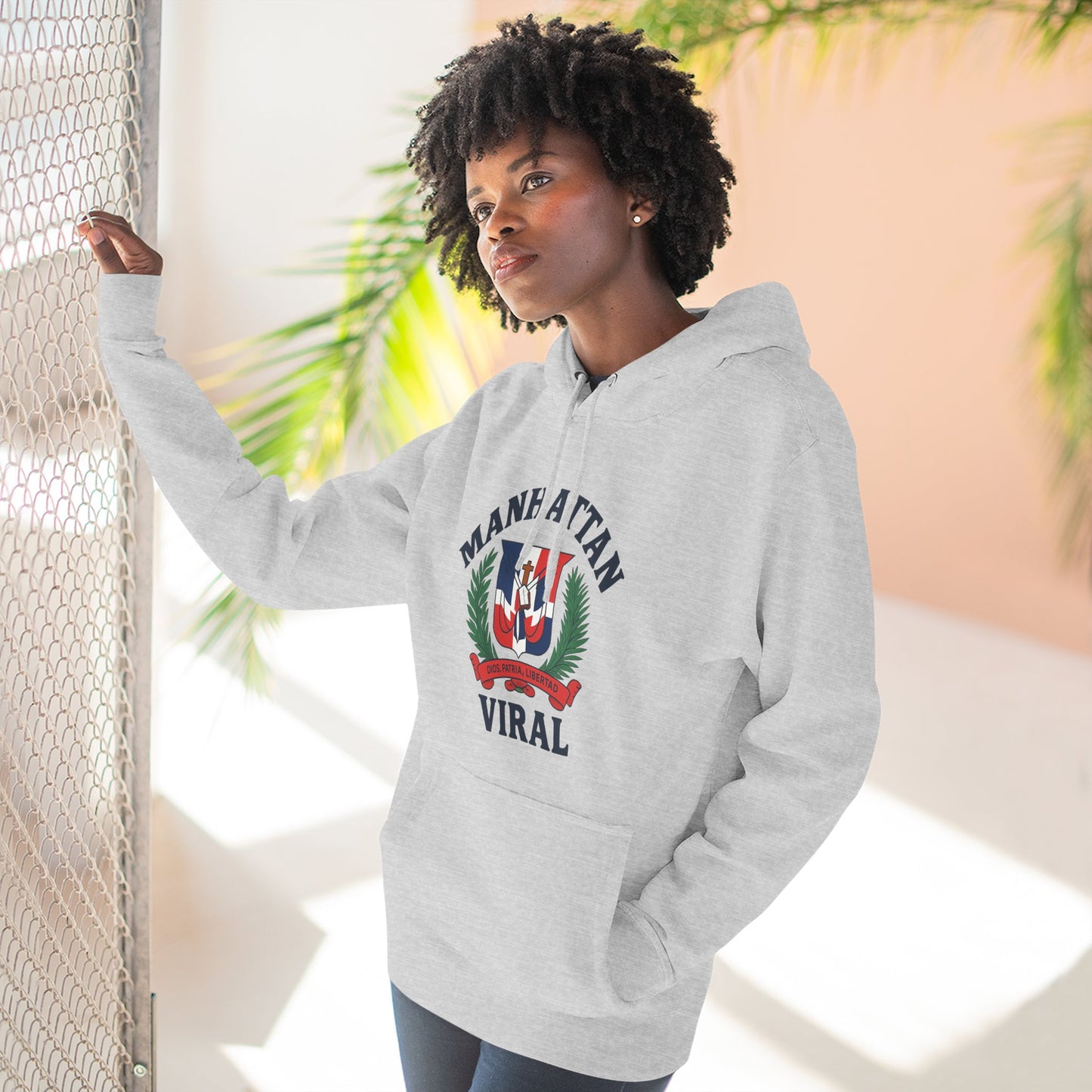 Dominican Viral  Fleece Hoodie - Urban Style, Cozy Sweatshirt, Casual Wear, Street Fashion, Gift for Her/Him, Unique Graphic Hoody New Arrival