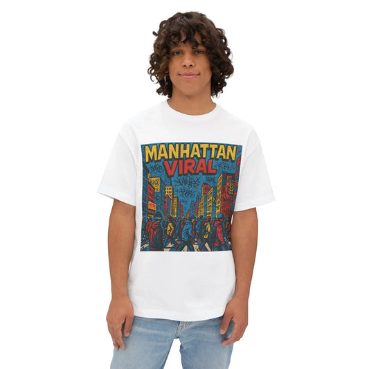 Viral NYC Streets Oversized Boxy Tee - Manhattan Viral