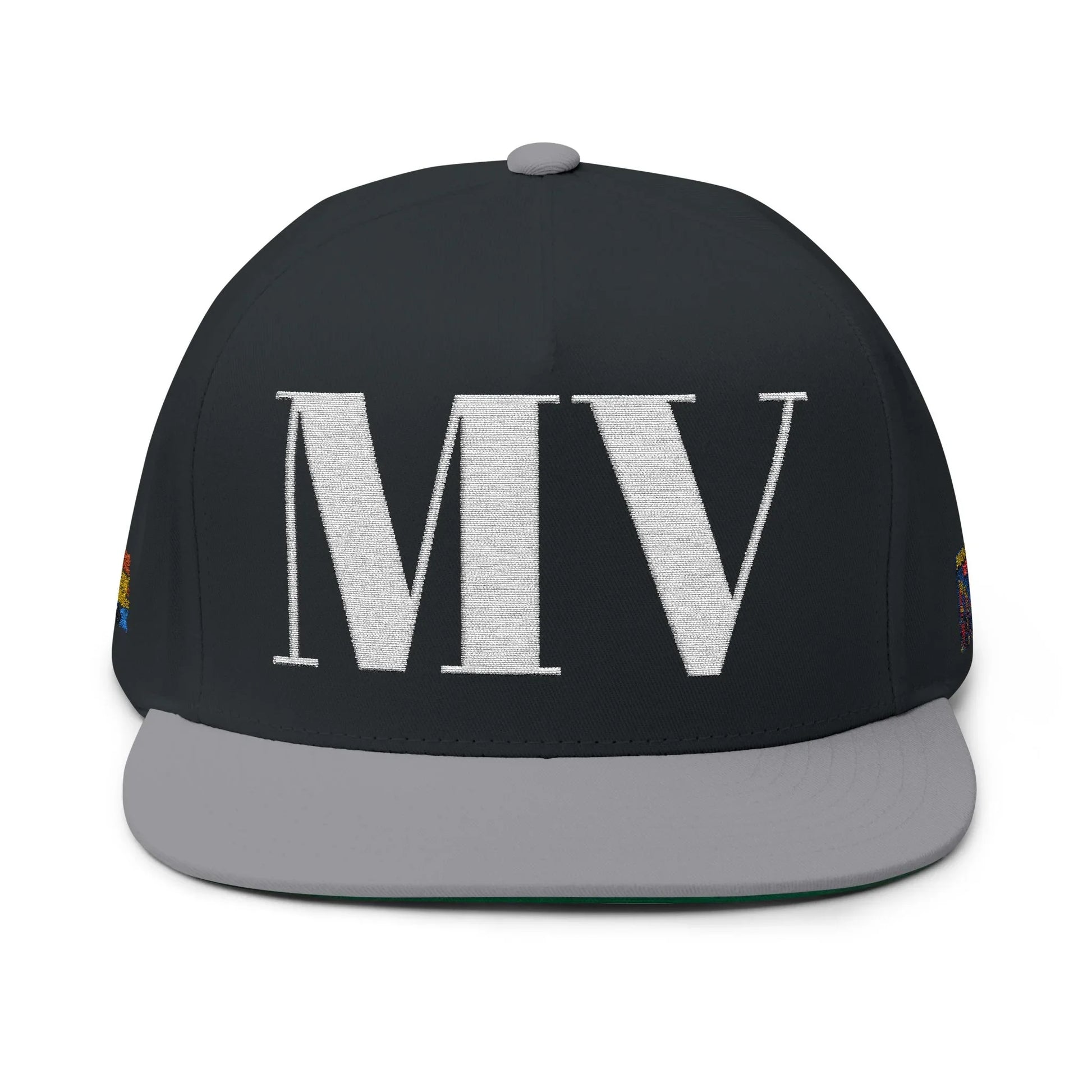Big MV White Letters Cap - Big MV White Letters Cap - One size - Black/Grey