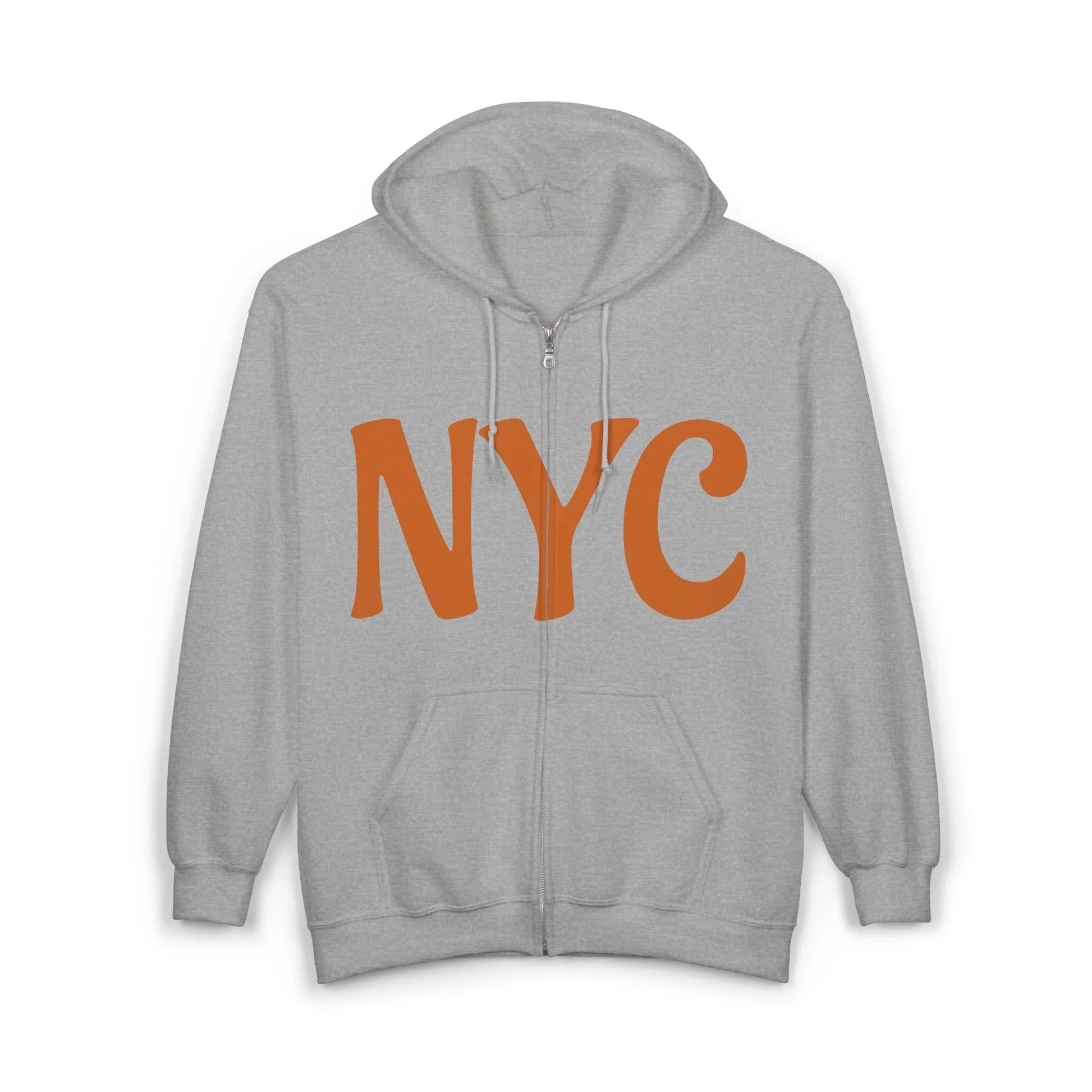 NYC Wear the City Heavy Blend™ Full Zip Hooded Sweatshirt, Cozy Urban Zip-Up, Gifts for City Lovers, Perfect for Casual Outings, Travel Essentials - Manhattan Viral