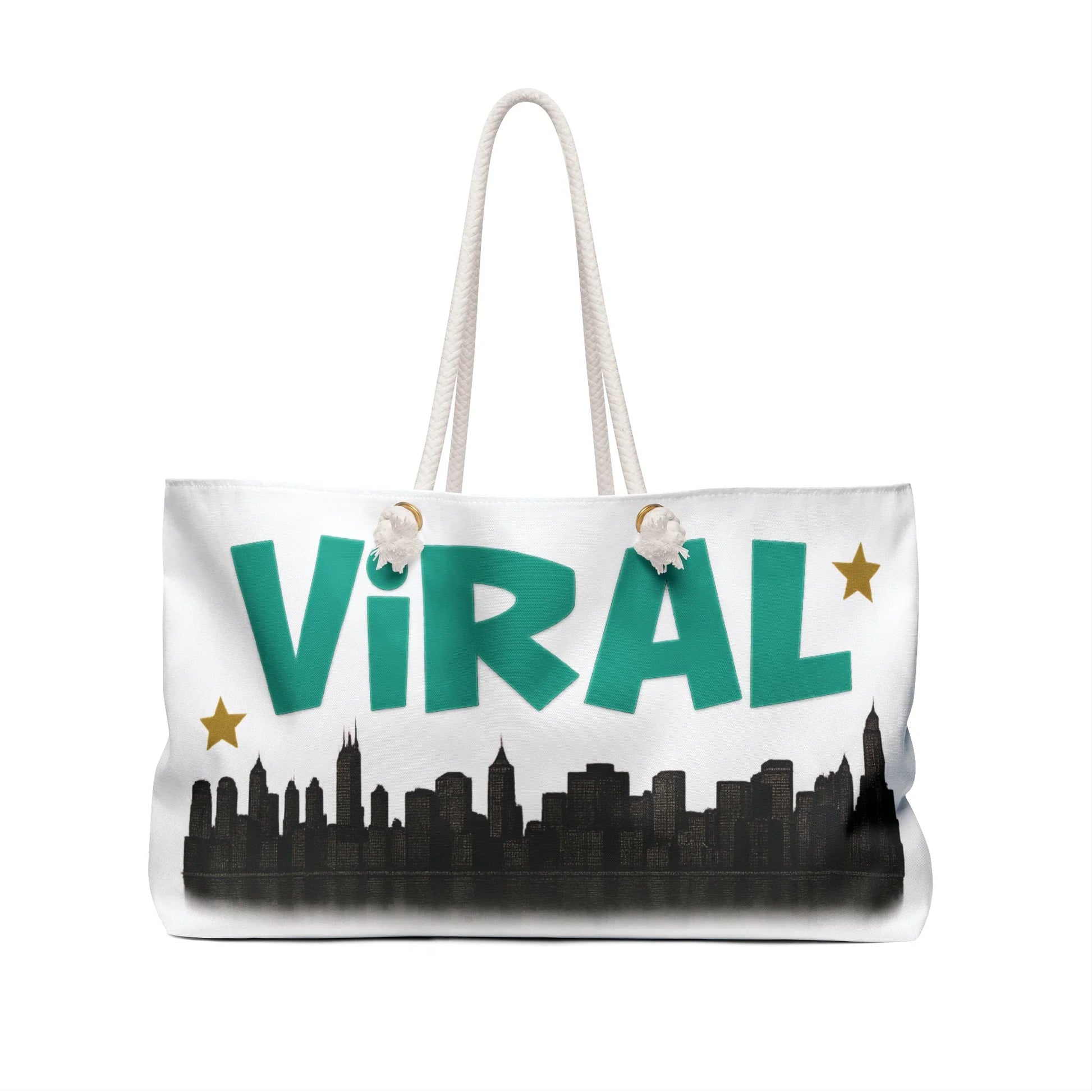 Urban City Viral Graffiti Weekender Bag, Stylish Travel Tote, Perfect for Weekend Getaways, Gifts for Travelers, Viral City Vibes, Trendy Baggage - Manhattan Viral