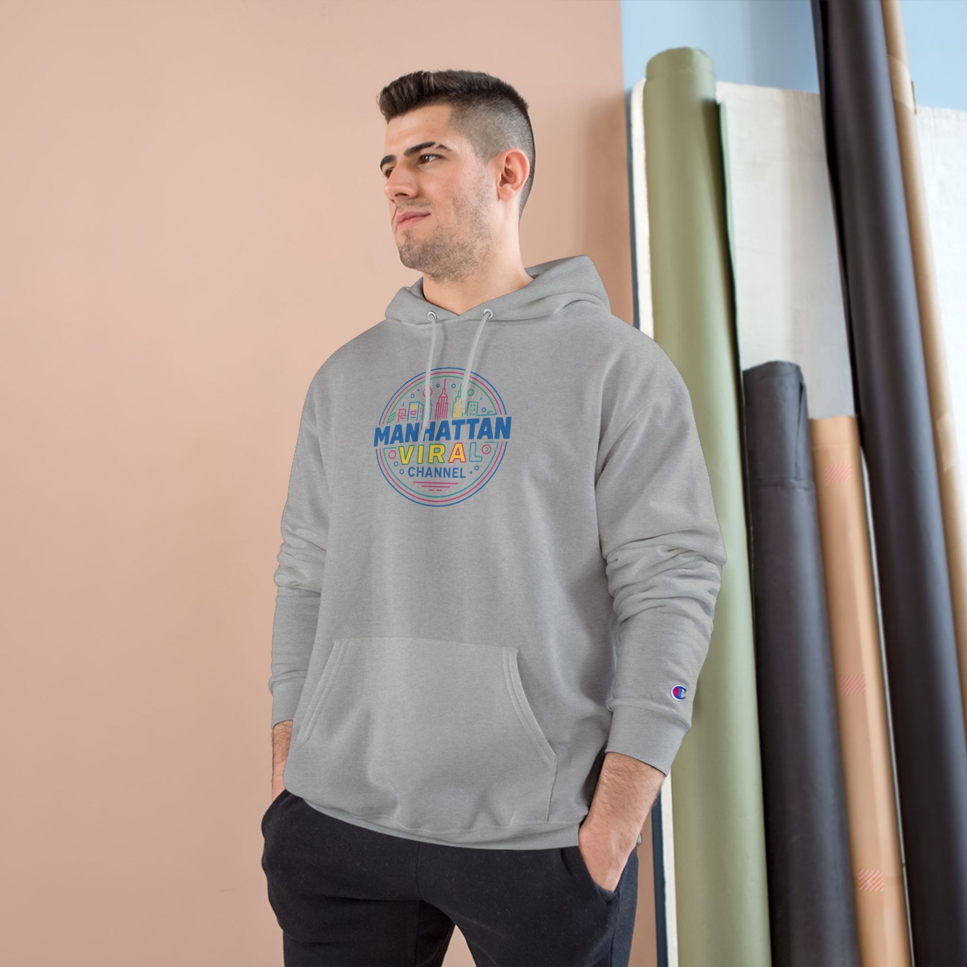Washington Heights Champion Hoodie - Washington Heights Wear Da Block Champion Hoodie - Urban Streetwear, Comfortable Hoodie, Party Outfit, Gift for Trendsetters, Graphic Pullover - Manhattan Viral