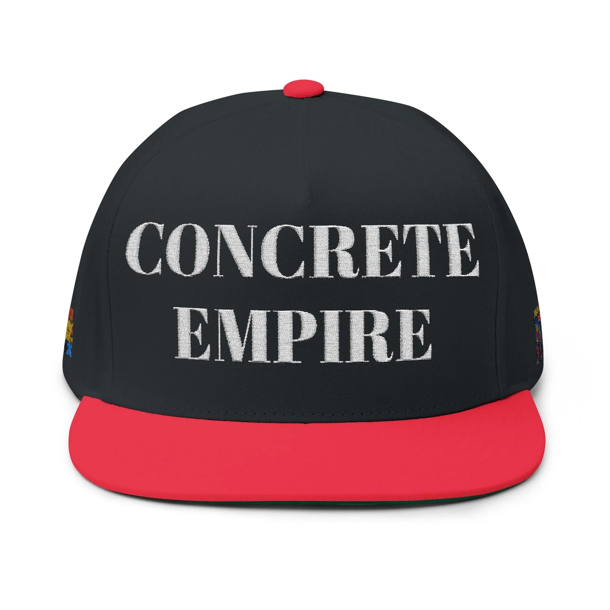 Concrete Empire Flat Bill Cap - NYC Snapback - Concrete Empire Flat Bill Cap - NYC Snapback - One size - Black/Red
