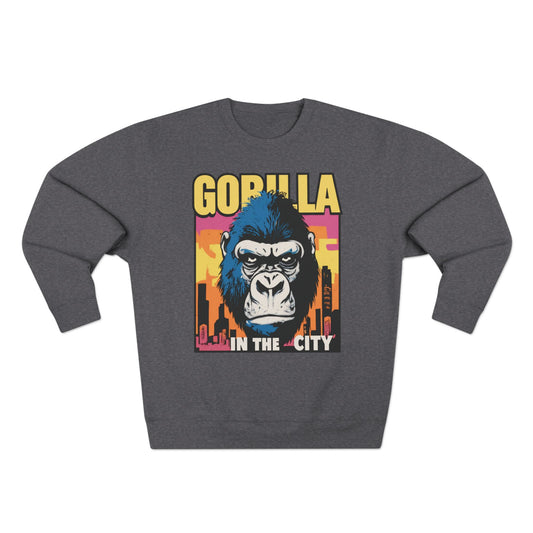 Gorilla in the City Crewneck Sweatshirt – Urban Ape Graphic