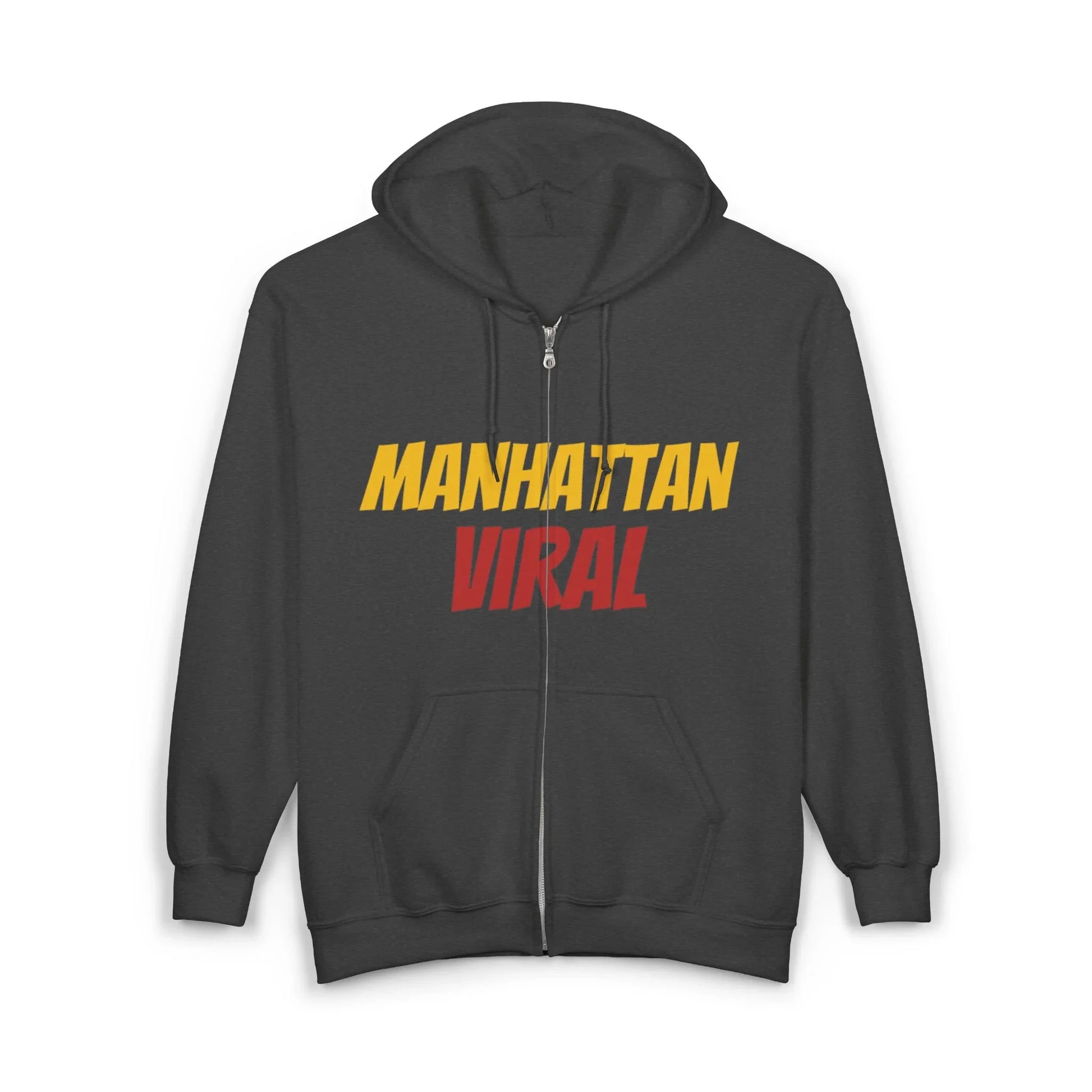 Midtown Hustle Heavy Blend™ Full Zip Hooded Sweatshirt - Manhattan Viral