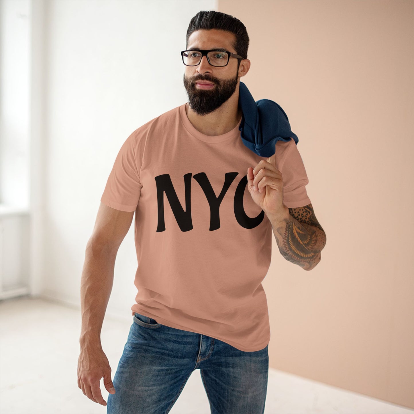 NYC Warrior Crest Graphic Tee for Urban Streetwear, Casual Wear for City Explorers, Perfect Gift for Travelers, Everyday Fashion Essentials, New York
